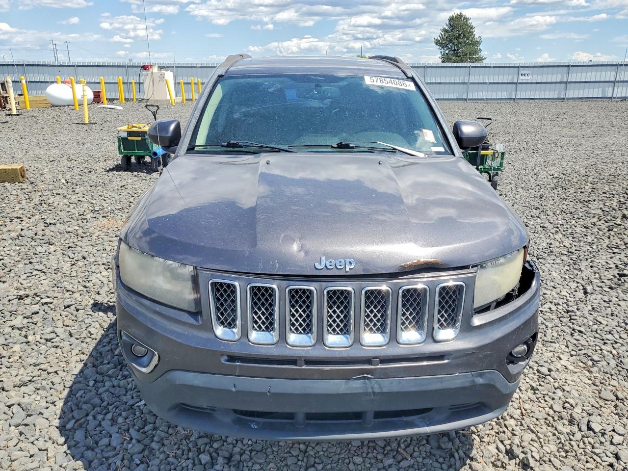 2015 Jeep Compass Latitude Серый vin: 1C4NJCEA6FD185954
