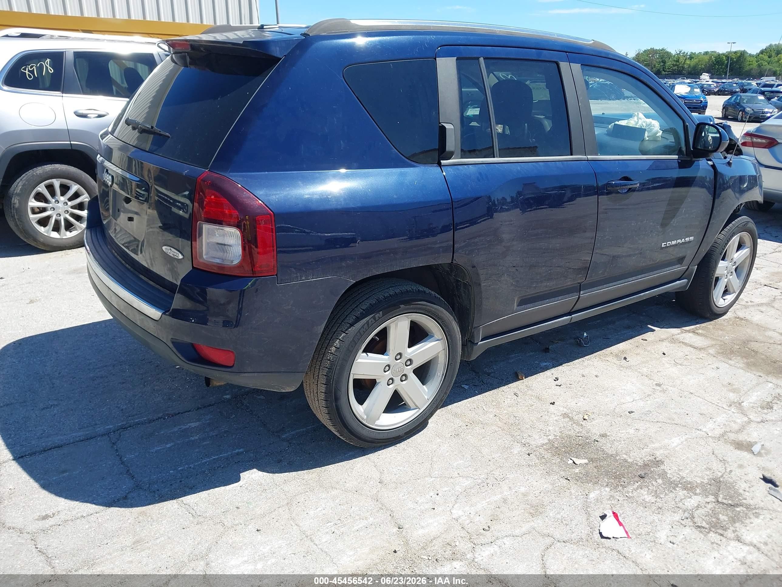 2014 Jeep Compass High Altitude Синий vin: 1C4NJCEA7ED849483