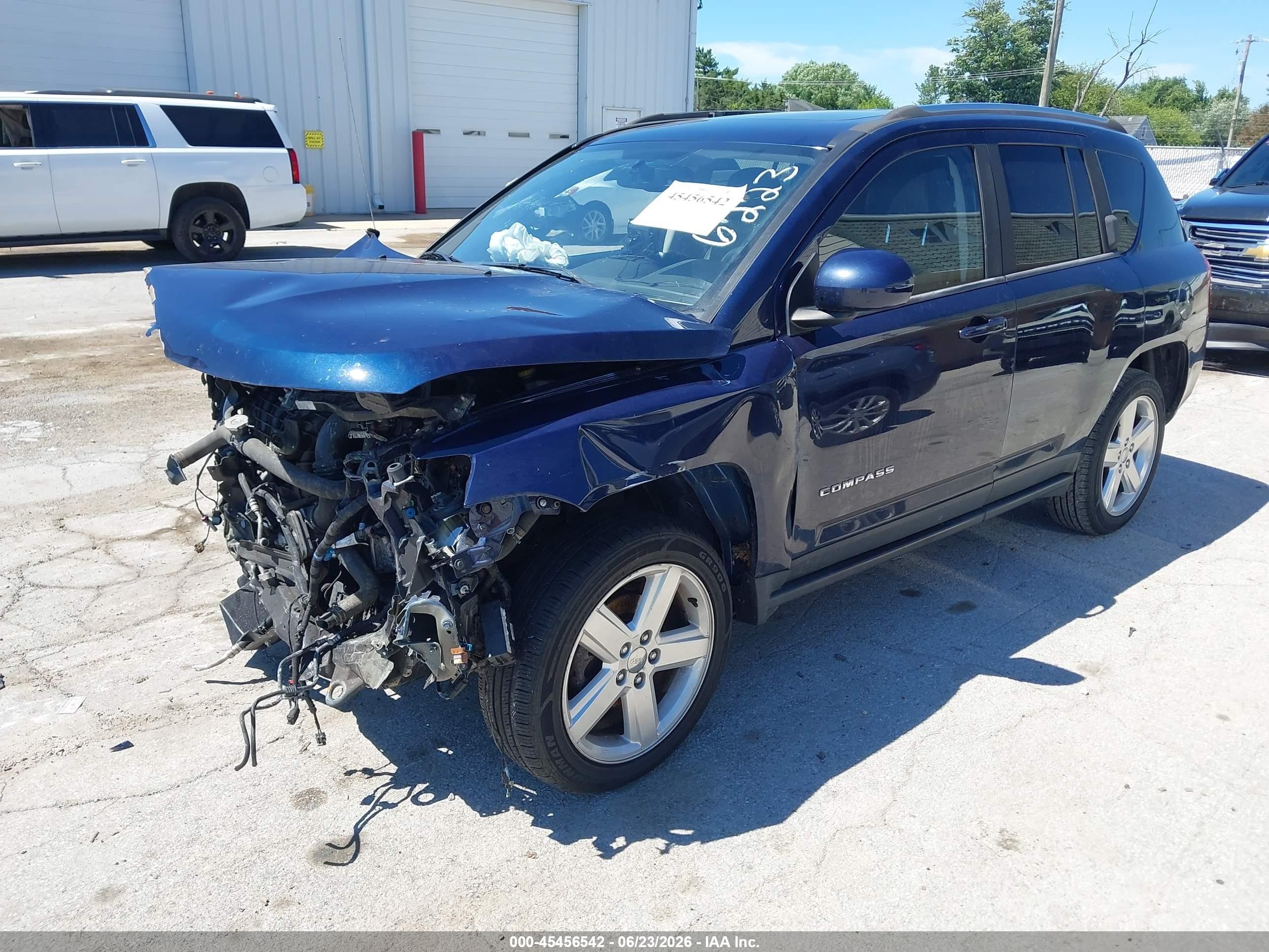 2014 Jeep Compass High Altitude Синий vin: 1C4NJCEA7ED849483