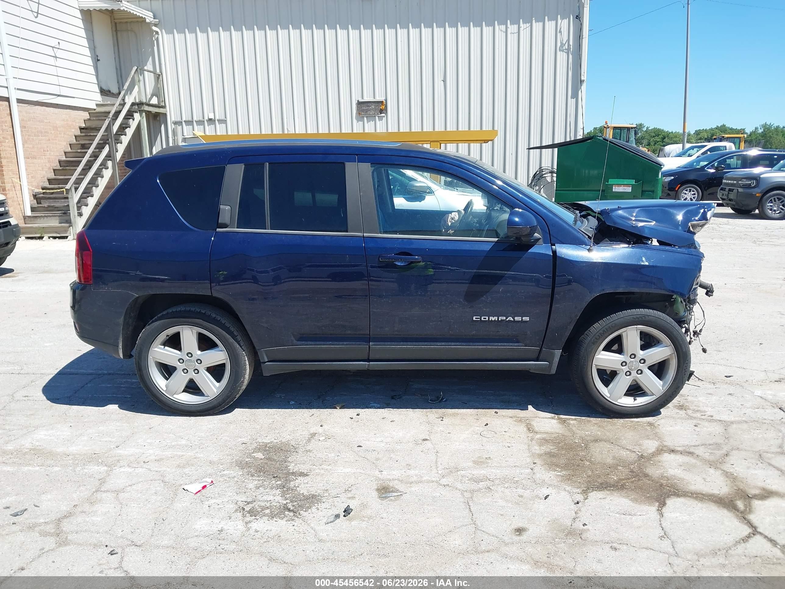 2014 Jeep Compass High Altitude Синий vin: 1C4NJCEA7ED849483