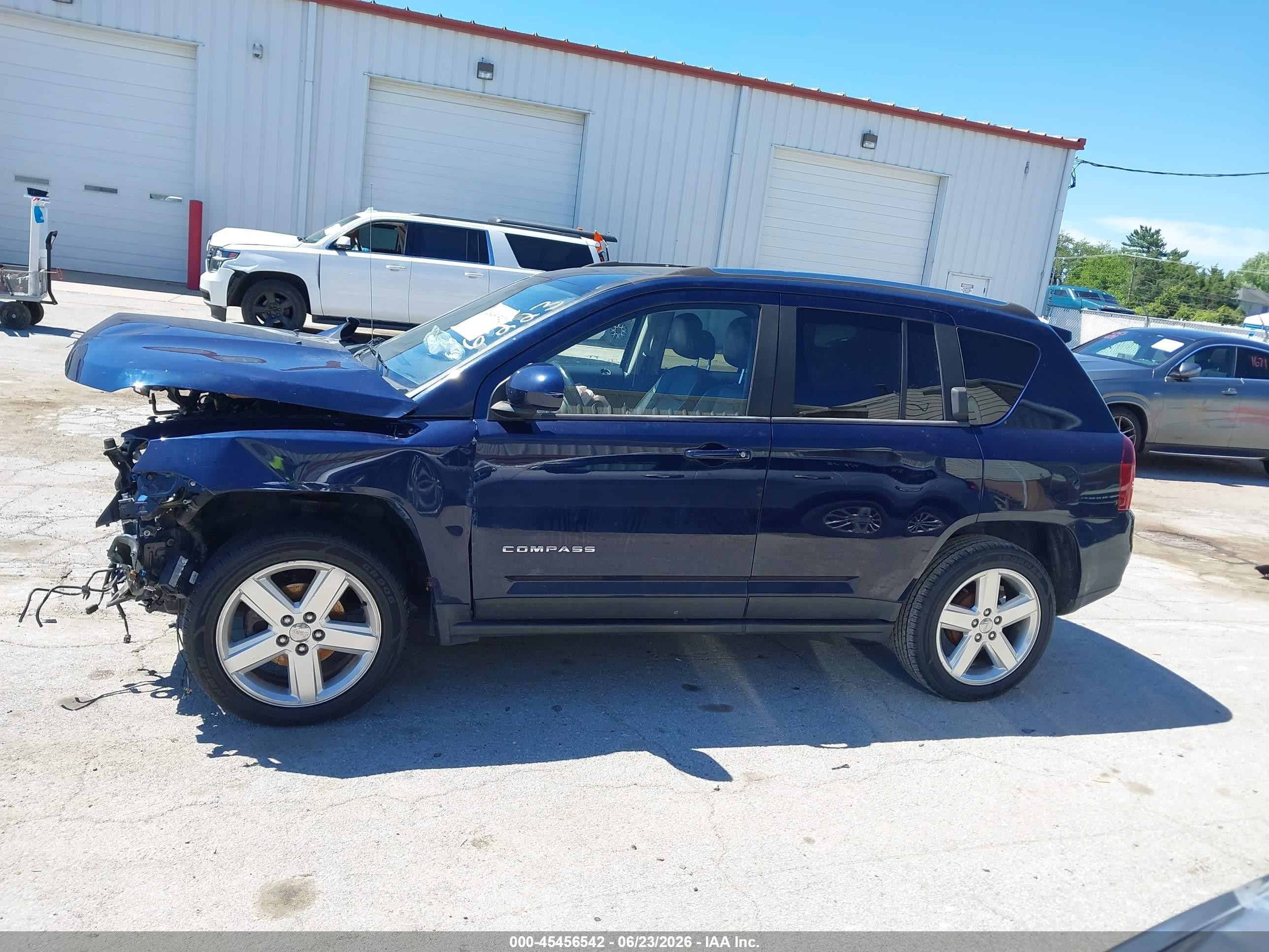 2014 Jeep Compass High Altitude Синий vin: 1C4NJCEA7ED849483