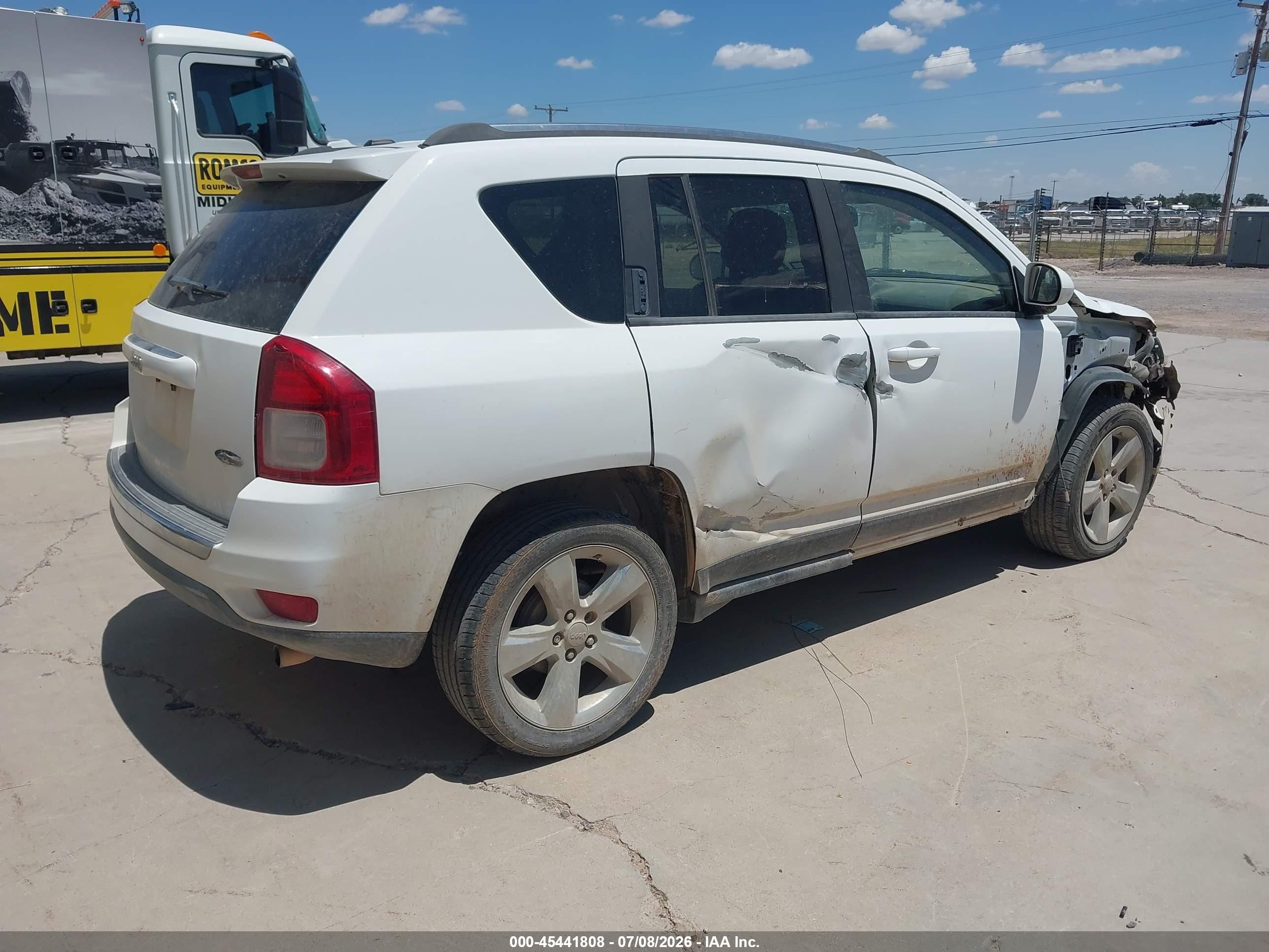 2015 Jeep Compass High Altitude Edition Белый vin: 1C4NJCEA7FD157046