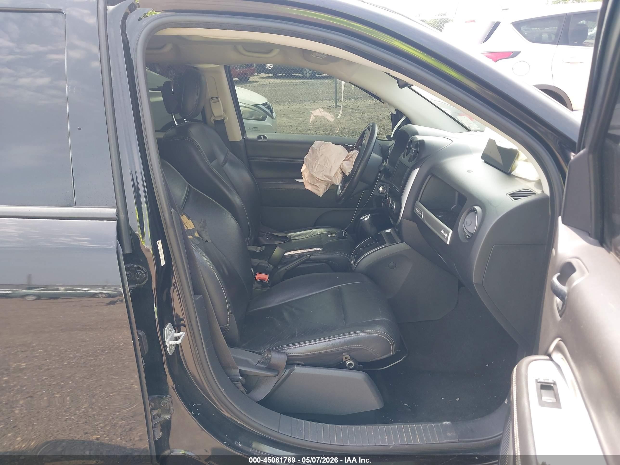 2015 Jeep Compass High Altitude Edition Black vin: 1C4NJCEA7FD164935
