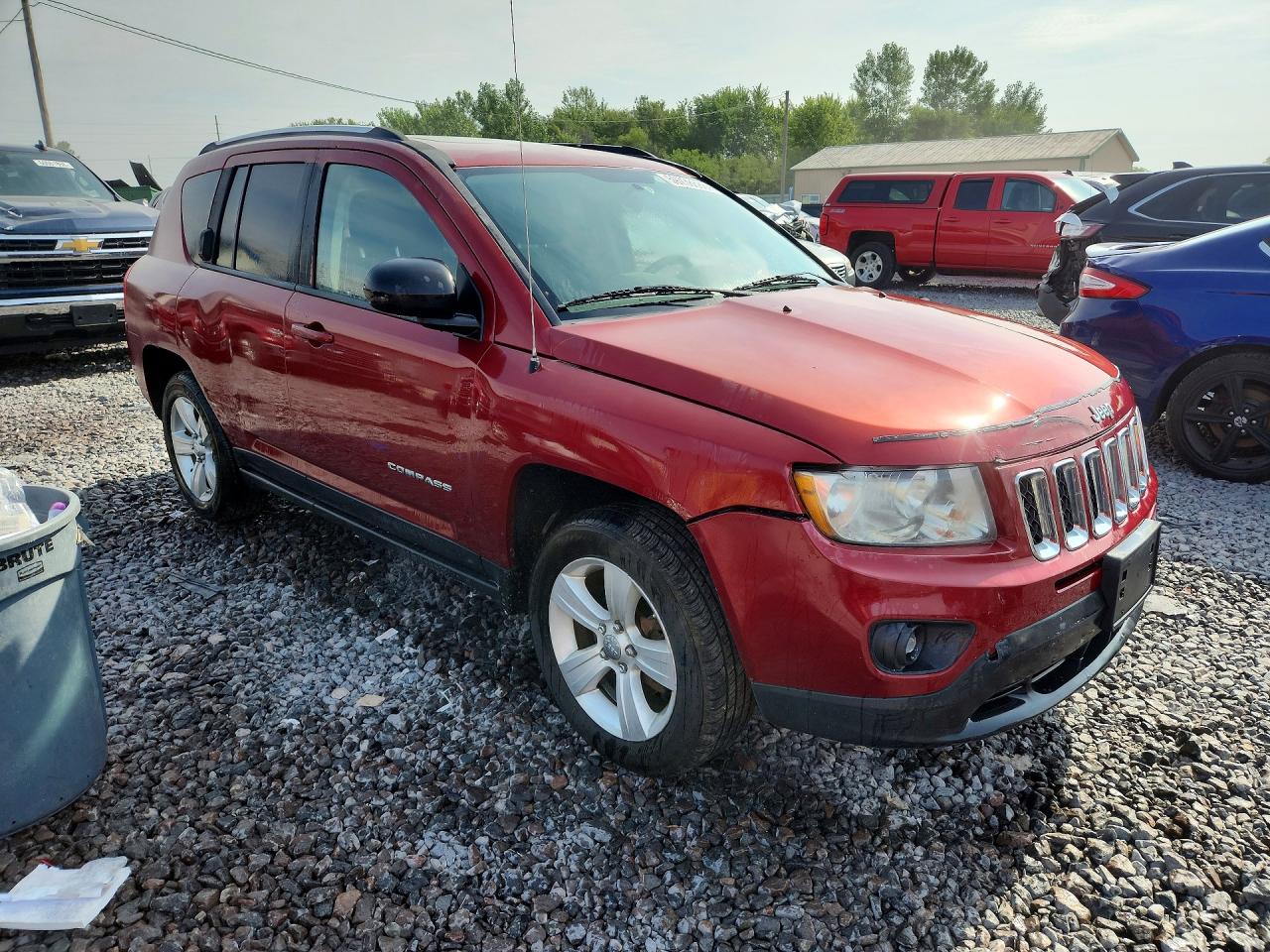 2012 Jeep Compass Latitude Red vin: 1C4NJCEA8CD539355
