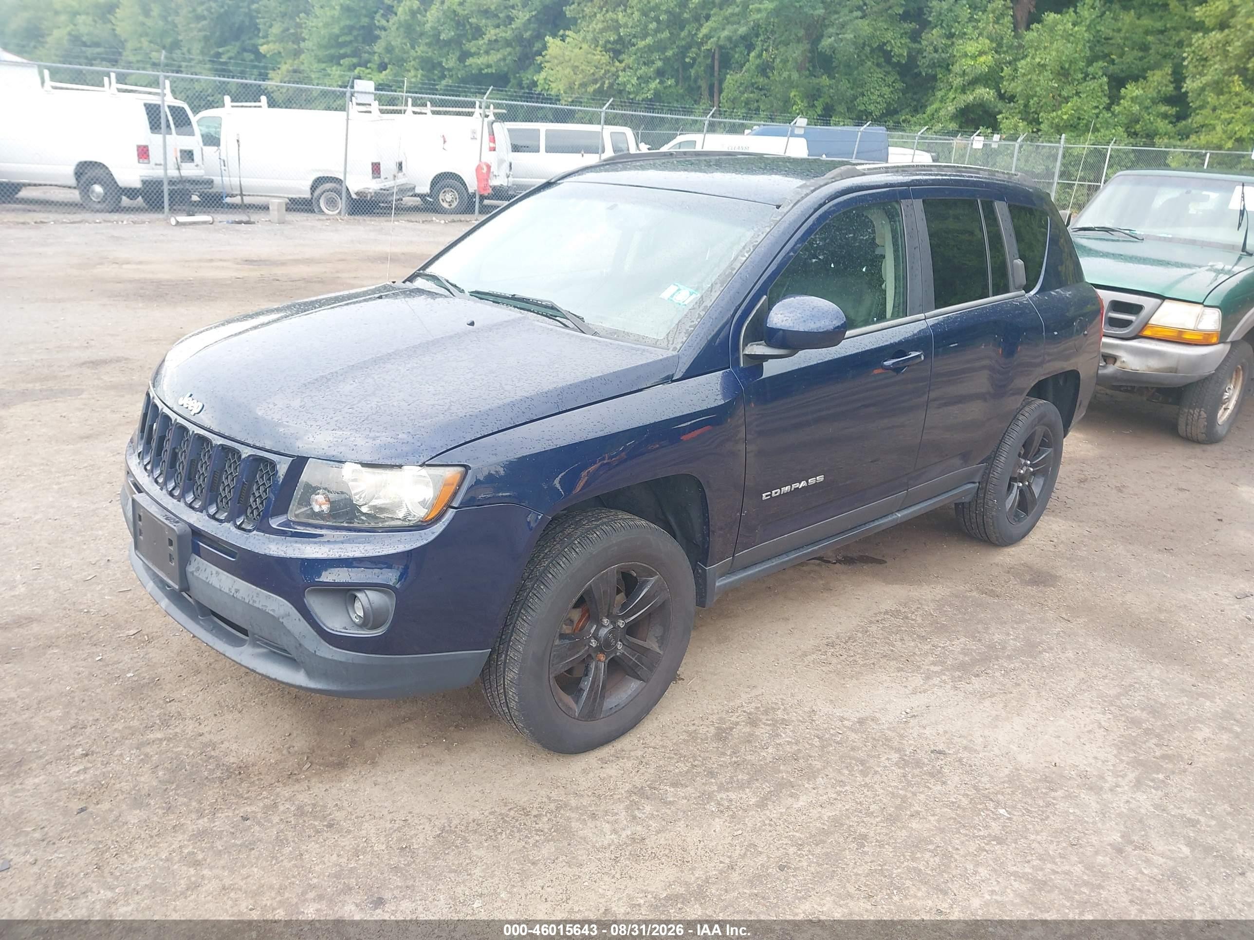 2014 Jeep Compass Latitude Dark Blue vin: 1C4NJCEA9ED555681