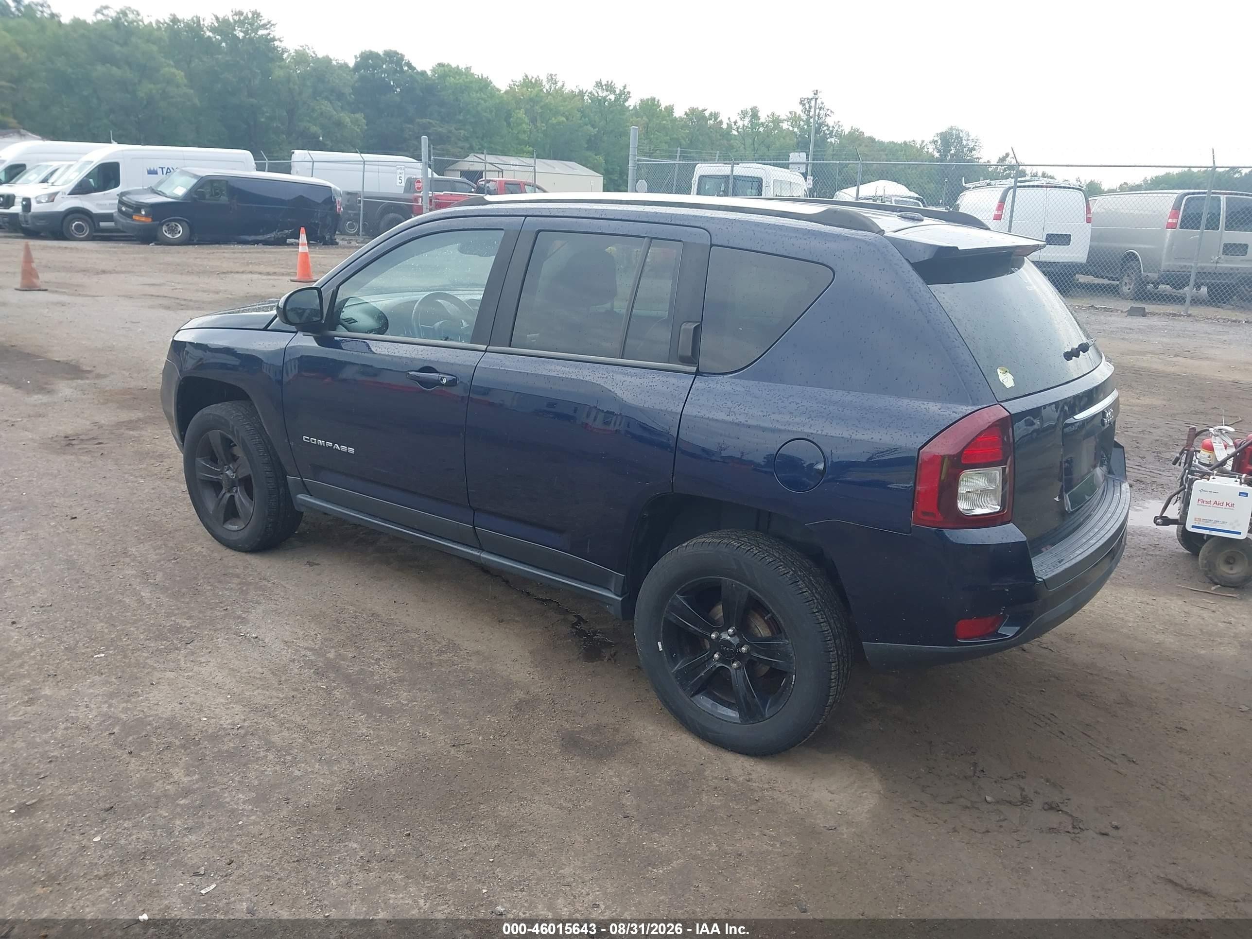 2014 Jeep Compass Latitude Dark Blue vin: 1C4NJCEA9ED555681