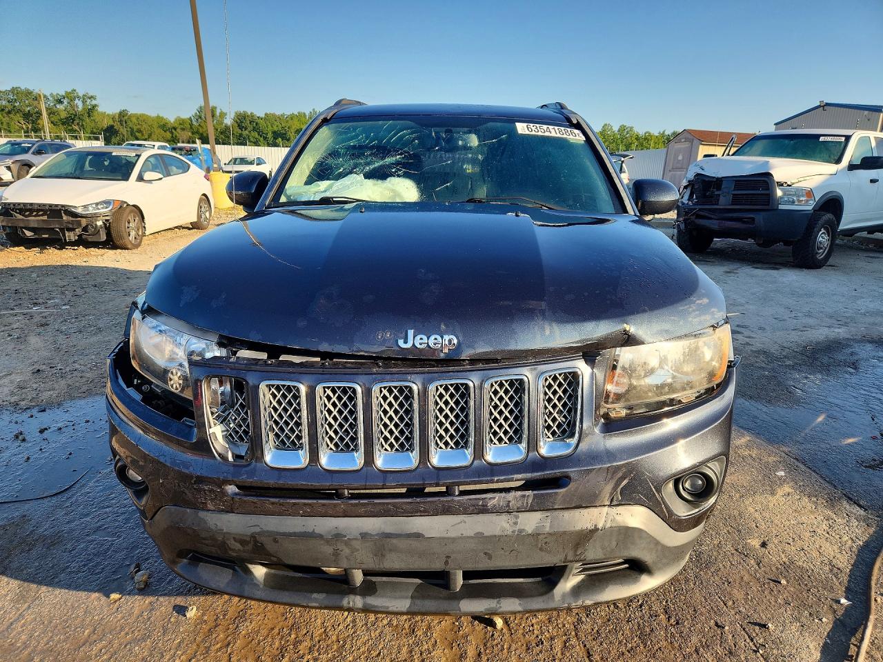 2014 Jeep Compass Latitude Gray vin: 1C4NJCEA9ED647552