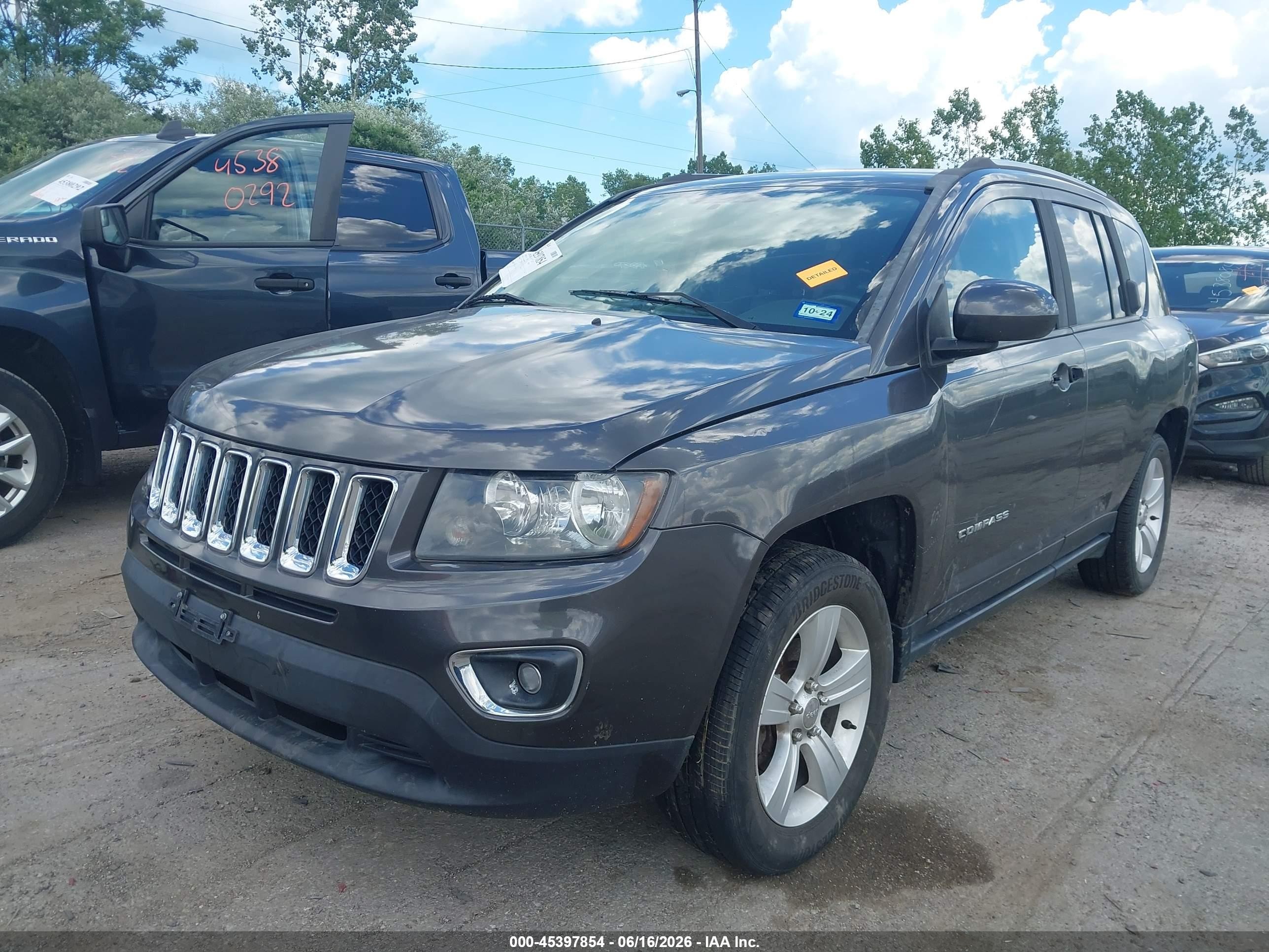 2015 Jeep Compass High Altitude Edition Gray vin: 1C4NJCEA9FD236430
