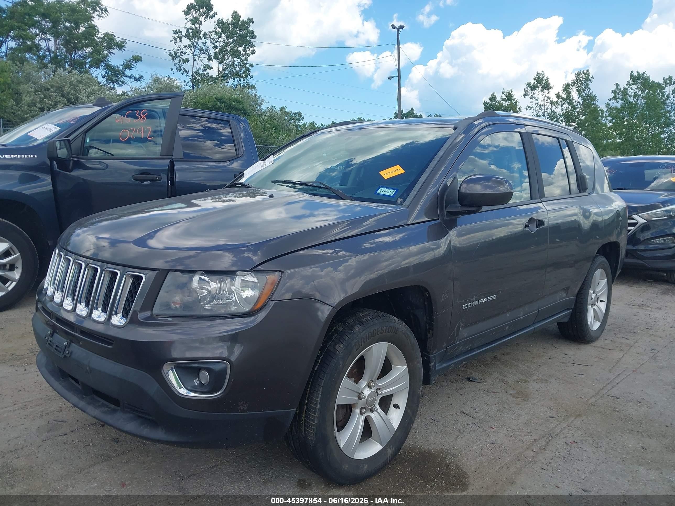 2015 Jeep Compass High Altitude Edition Gray vin: 1C4NJCEA9FD236430