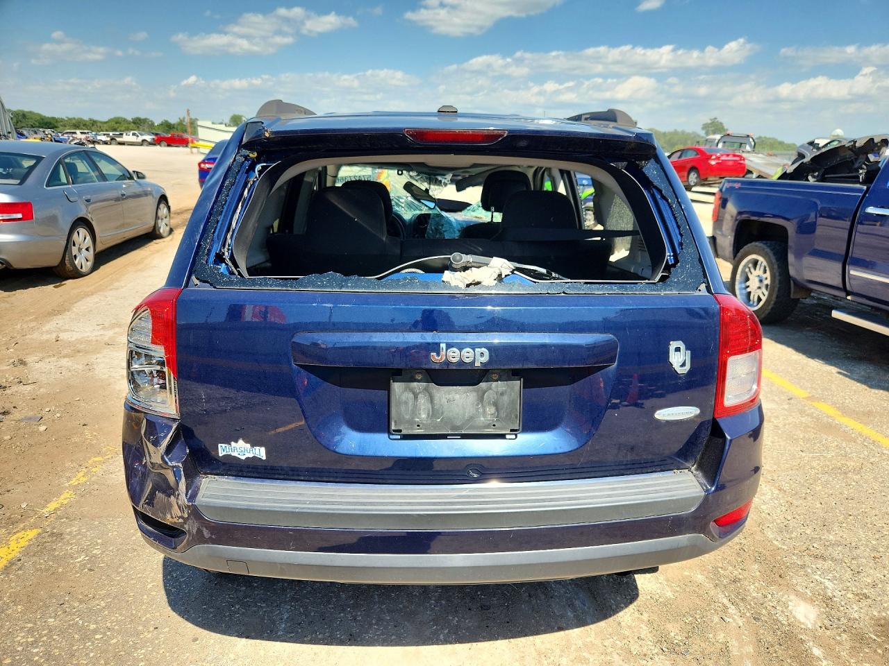 2012 Jeep Compass Latitude Blue vin: 1C4NJCEB0CD631861