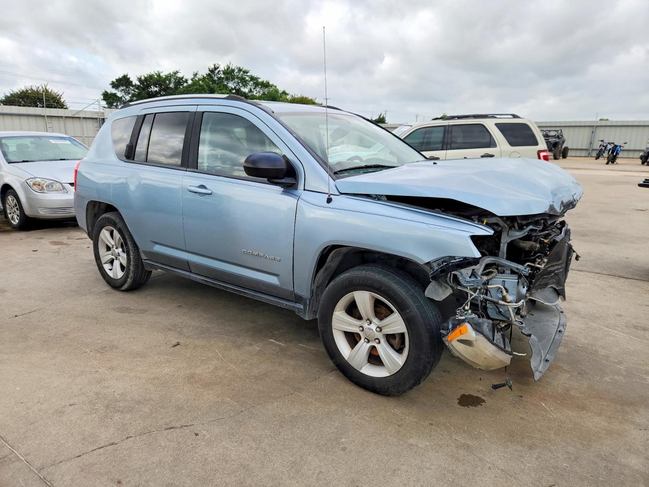 2013 Jeep Compass Latitude Синий vin: 1C4NJCEB1DD210989