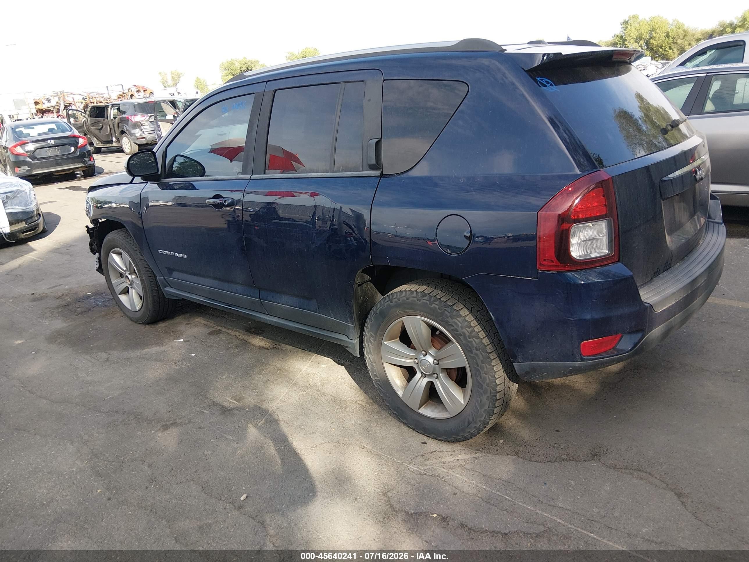 2014 Jeep Compass Latitude Blue vin: 1C4NJCEB2ED563145