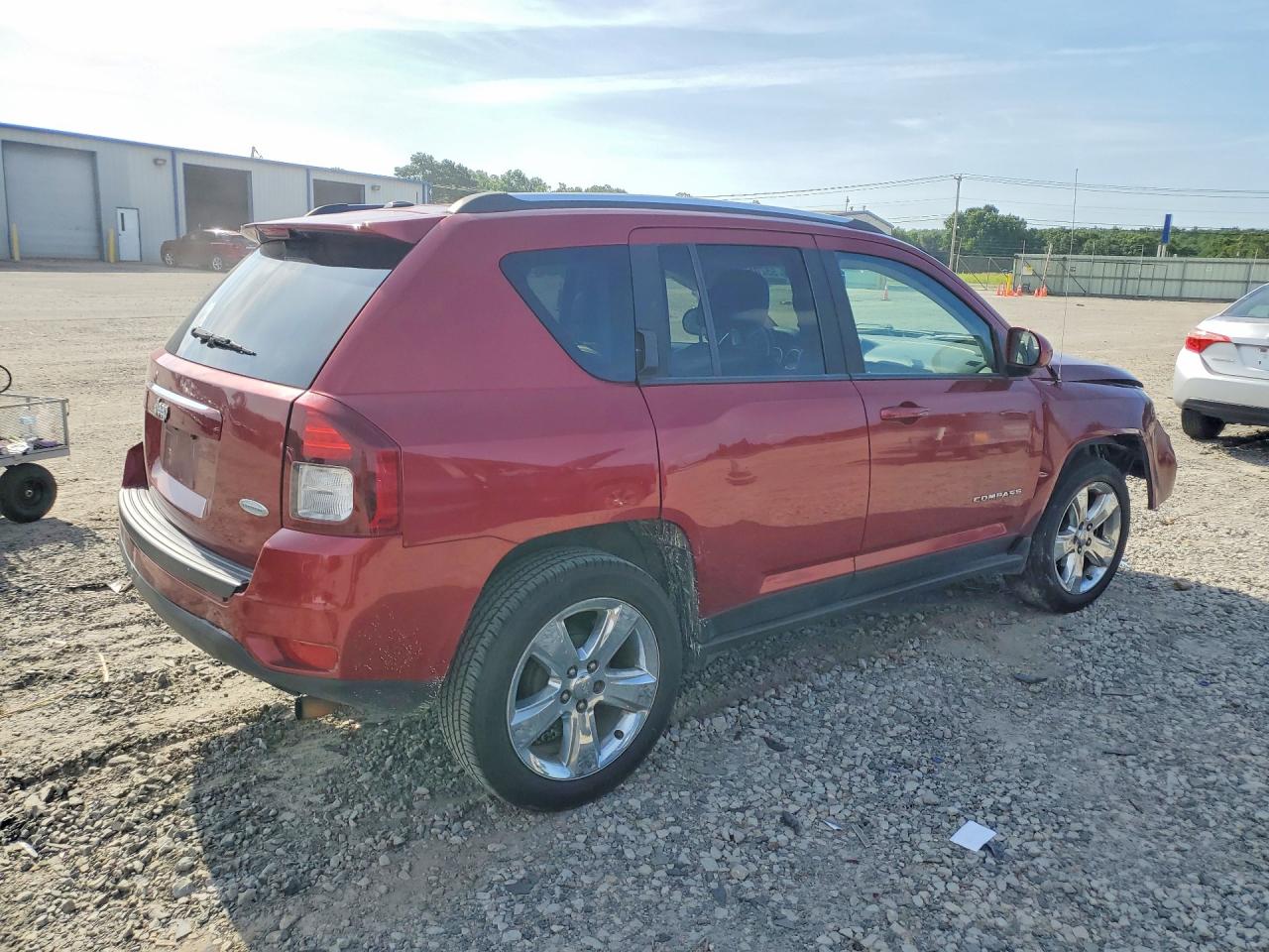 2014 Jeep Compass Latitude Red vin: 1C4NJCEB2ED703761