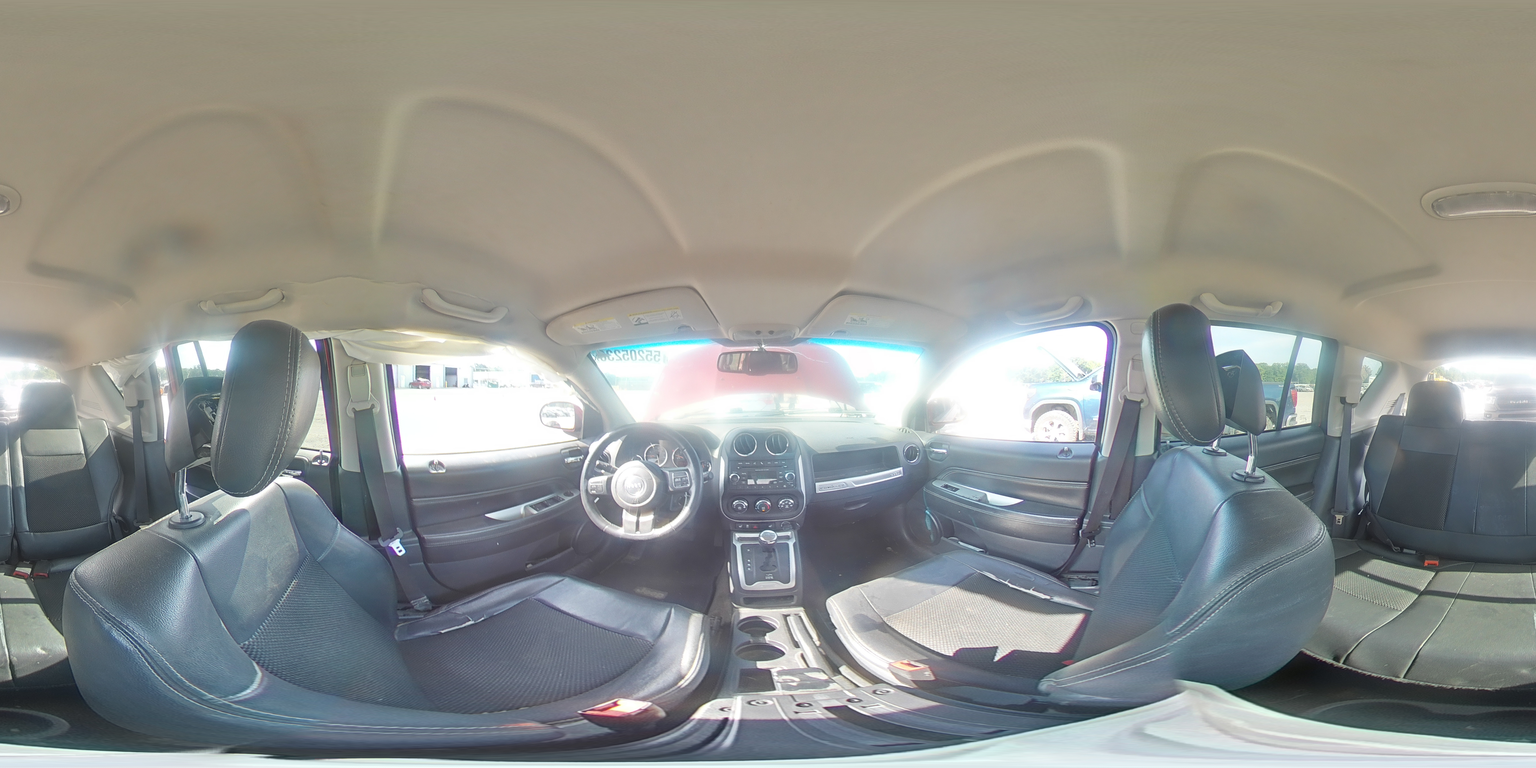 2014 Jeep Compass Latitude Red vin: 1C4NJCEB2ED703761