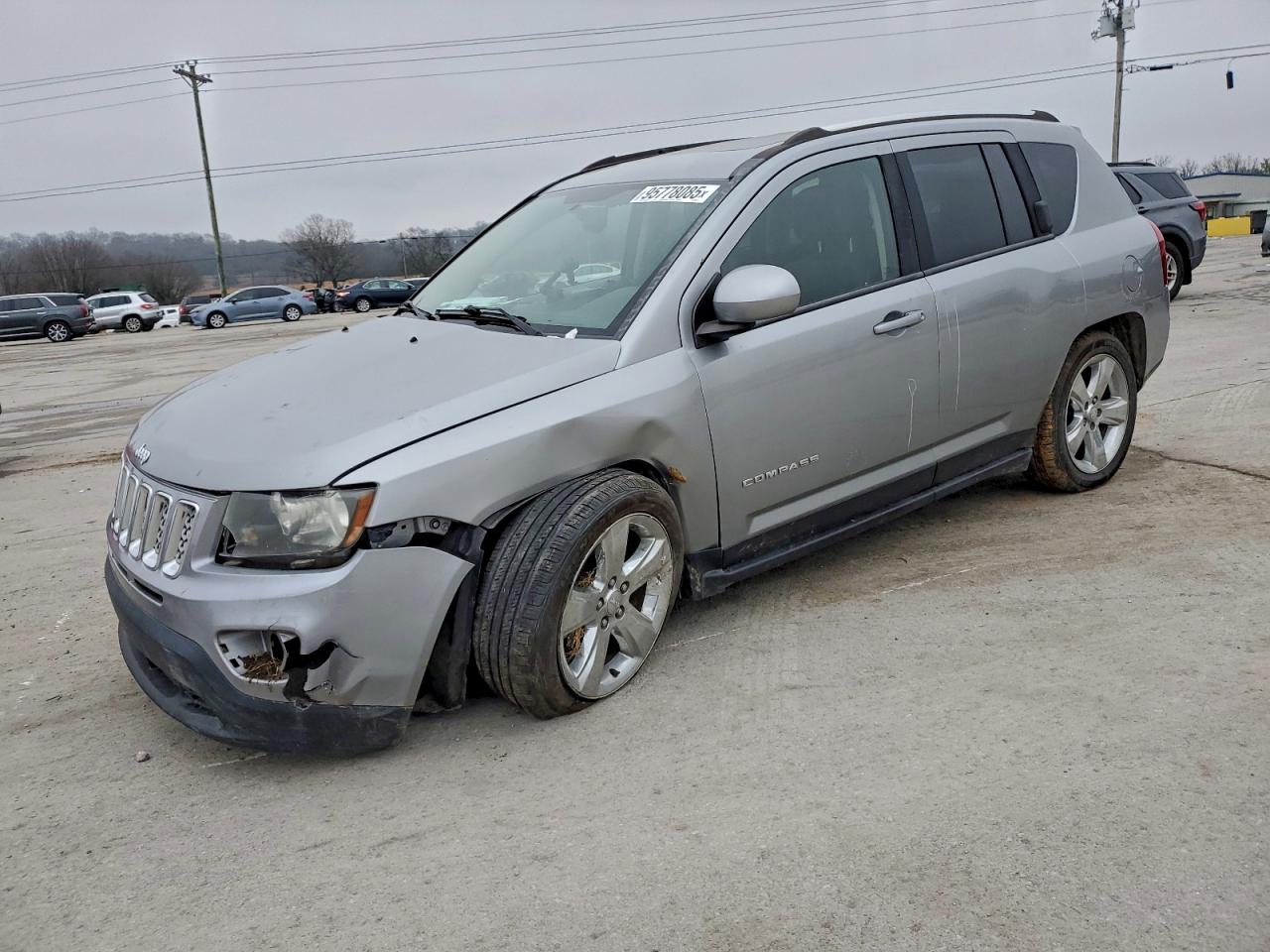 2014 Jeep Compass Latitude Серый vin: 1C4NJCEB2ED889978