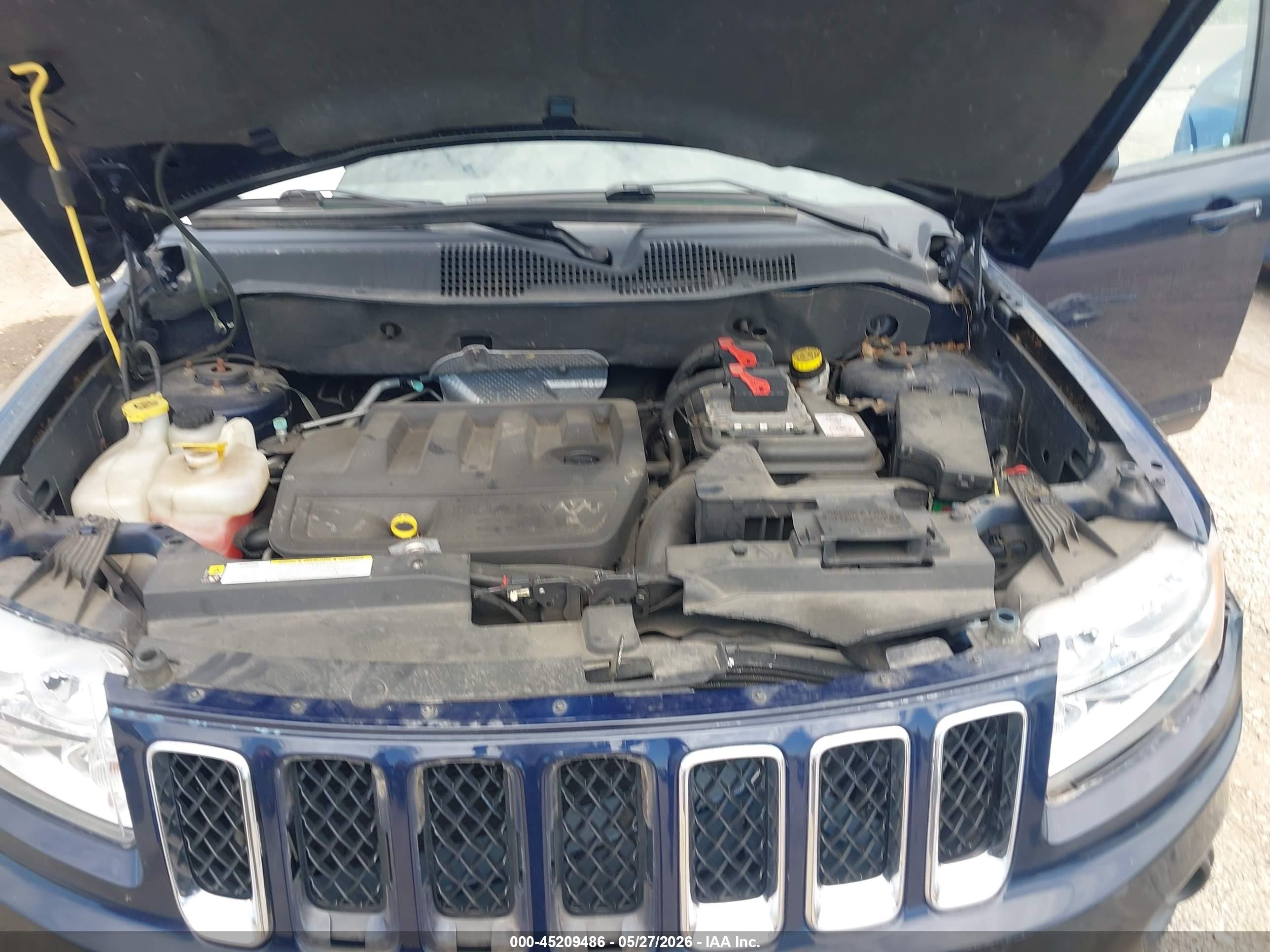 2012 Jeep Compass Latitude Синий vin: 1C4NJCEB3CD601446