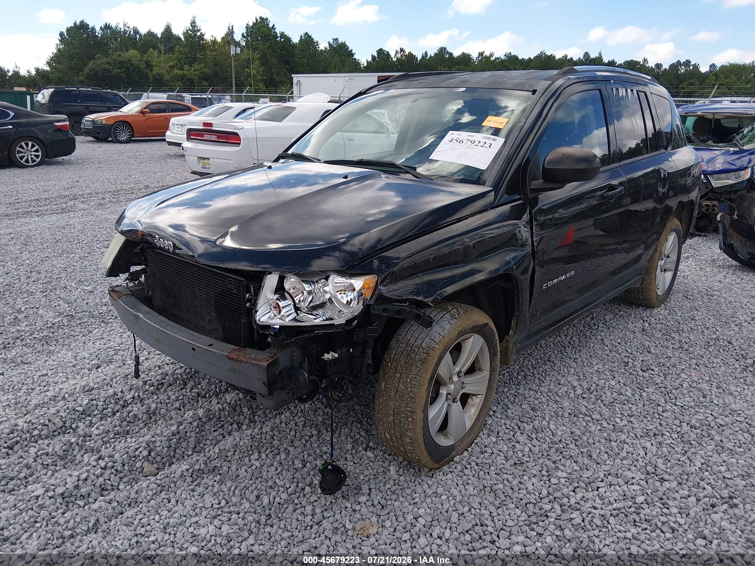 2012 Jeep Compass Latitude Black vin: 1C4NJCEB3CD685378