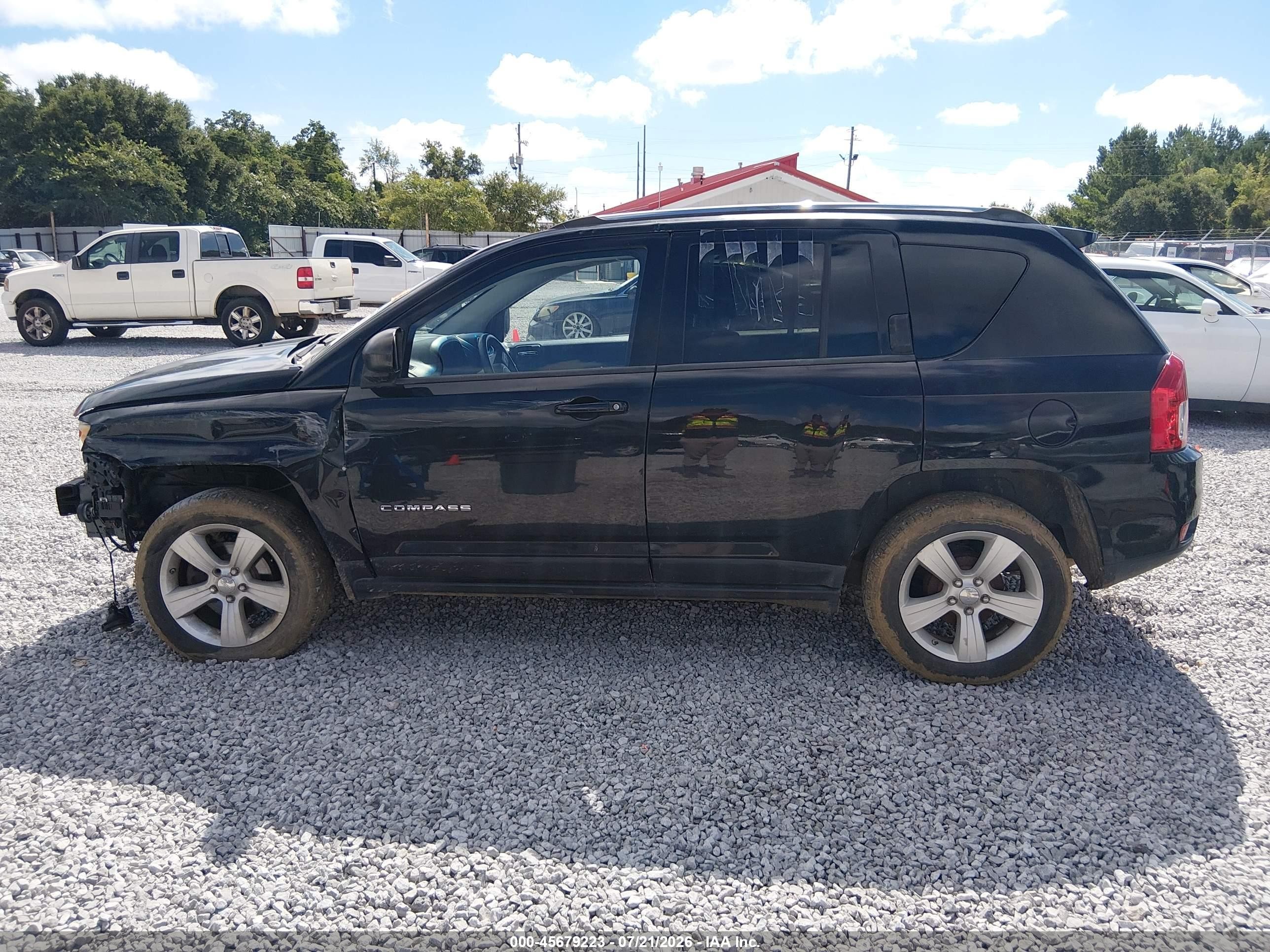 2012 Jeep Compass Latitude Black vin: 1C4NJCEB3CD685378