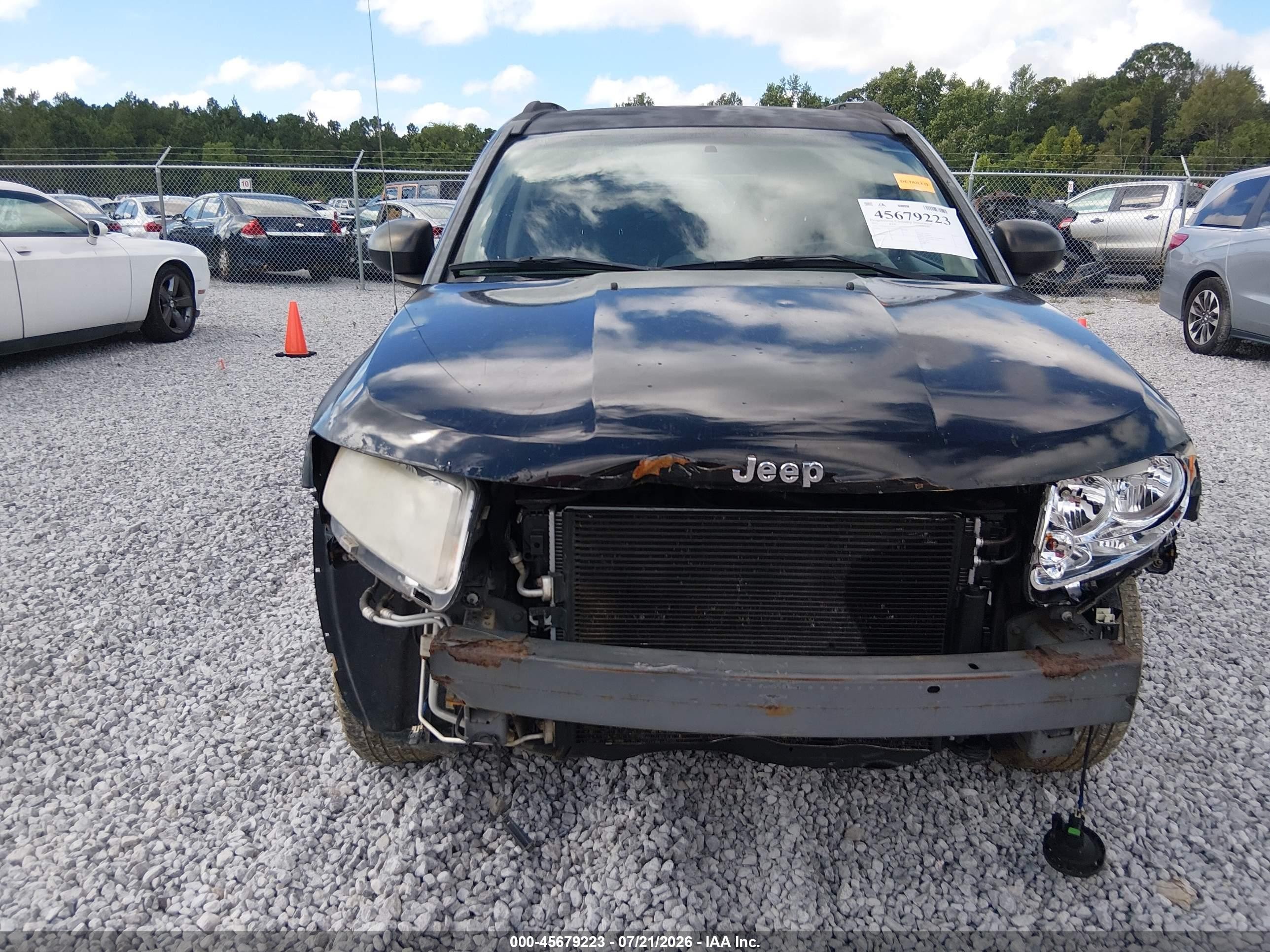 2012 Jeep Compass Latitude Black vin: 1C4NJCEB3CD685378
