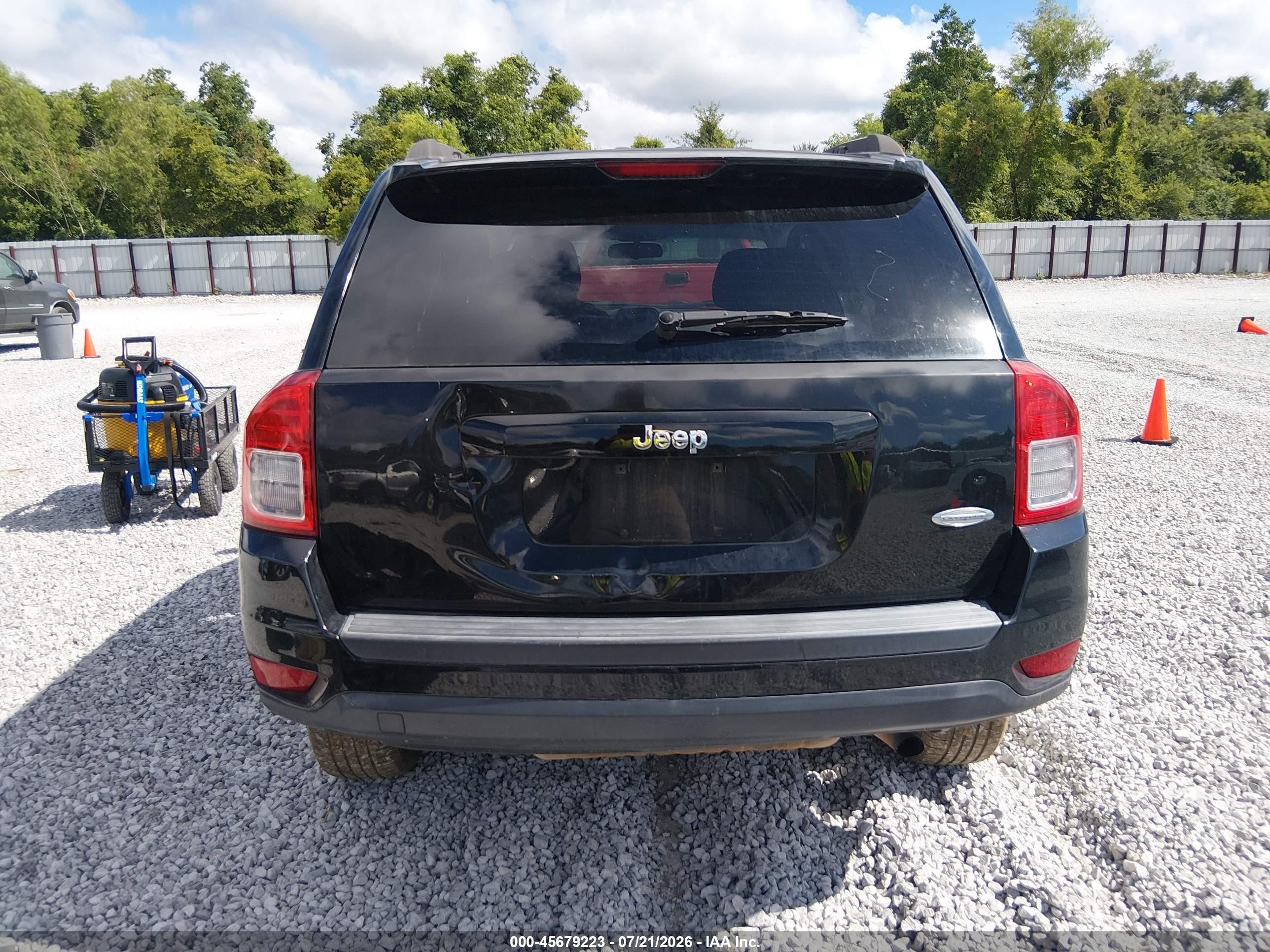 2012 Jeep Compass Latitude Black vin: 1C4NJCEB3CD685378