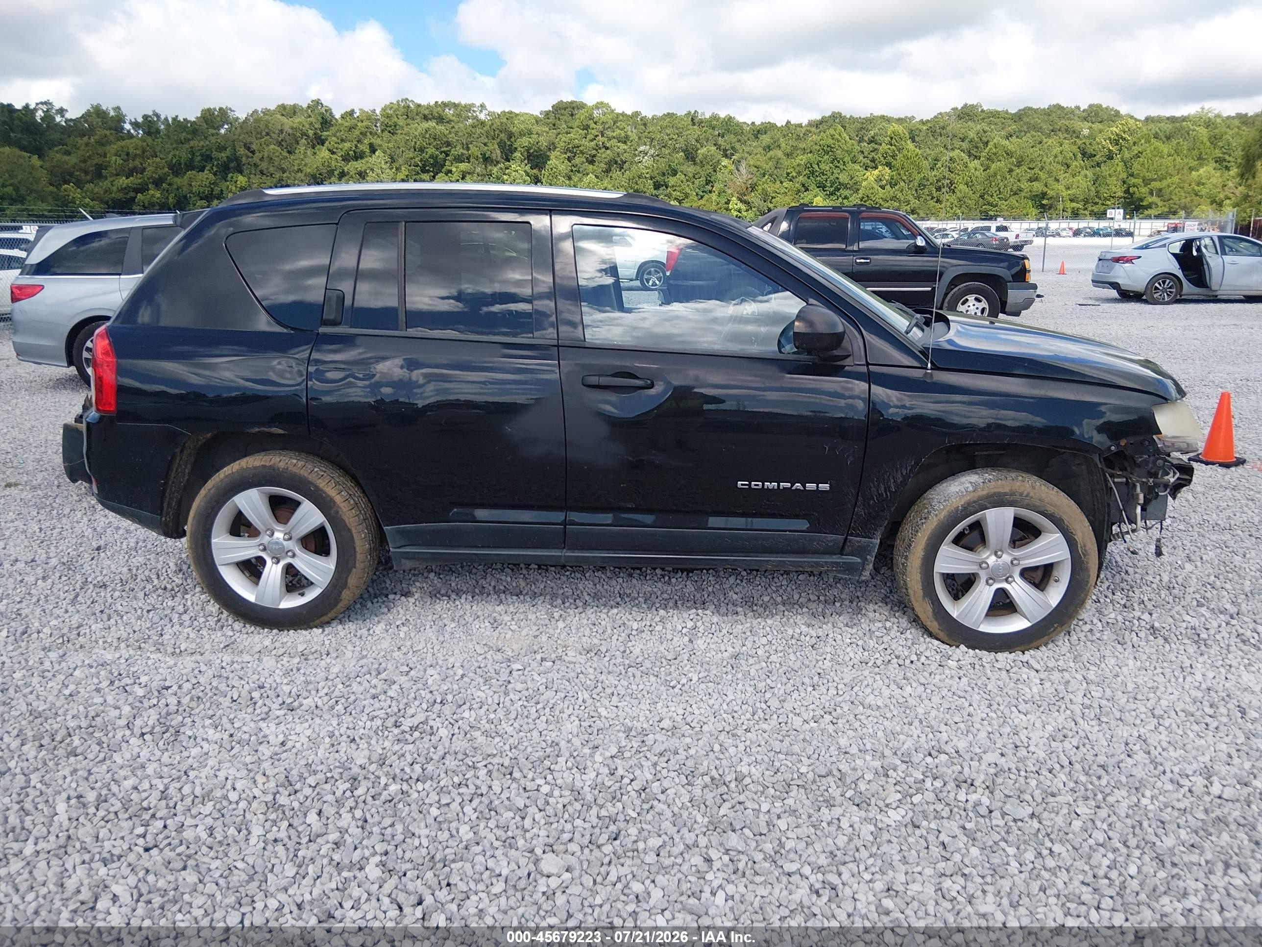 2012 Jeep Compass Latitude Black vin: 1C4NJCEB3CD685378