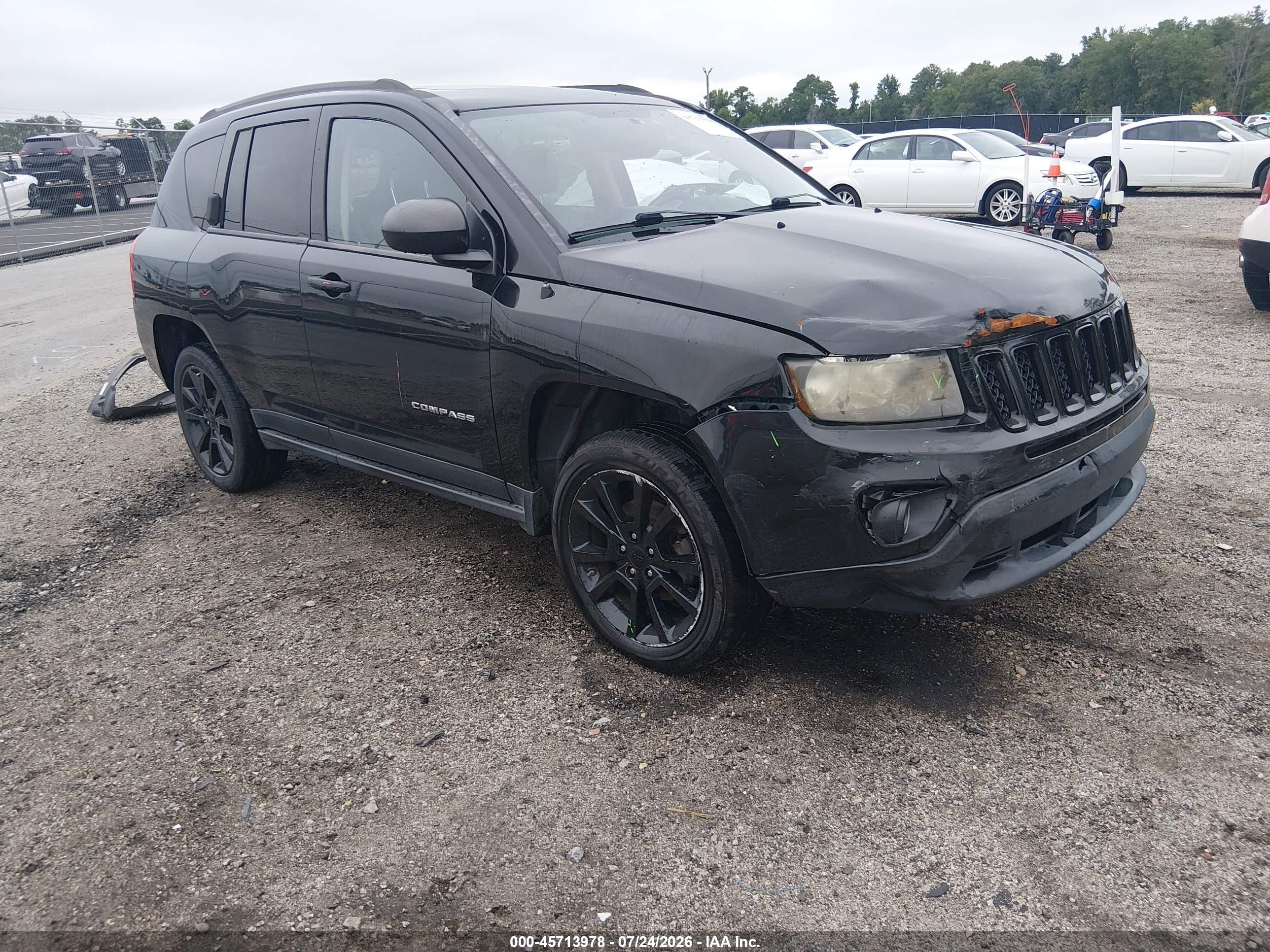 2012 Jeep Compass Latitude Black vin: 1C4NJCEB3CD688152