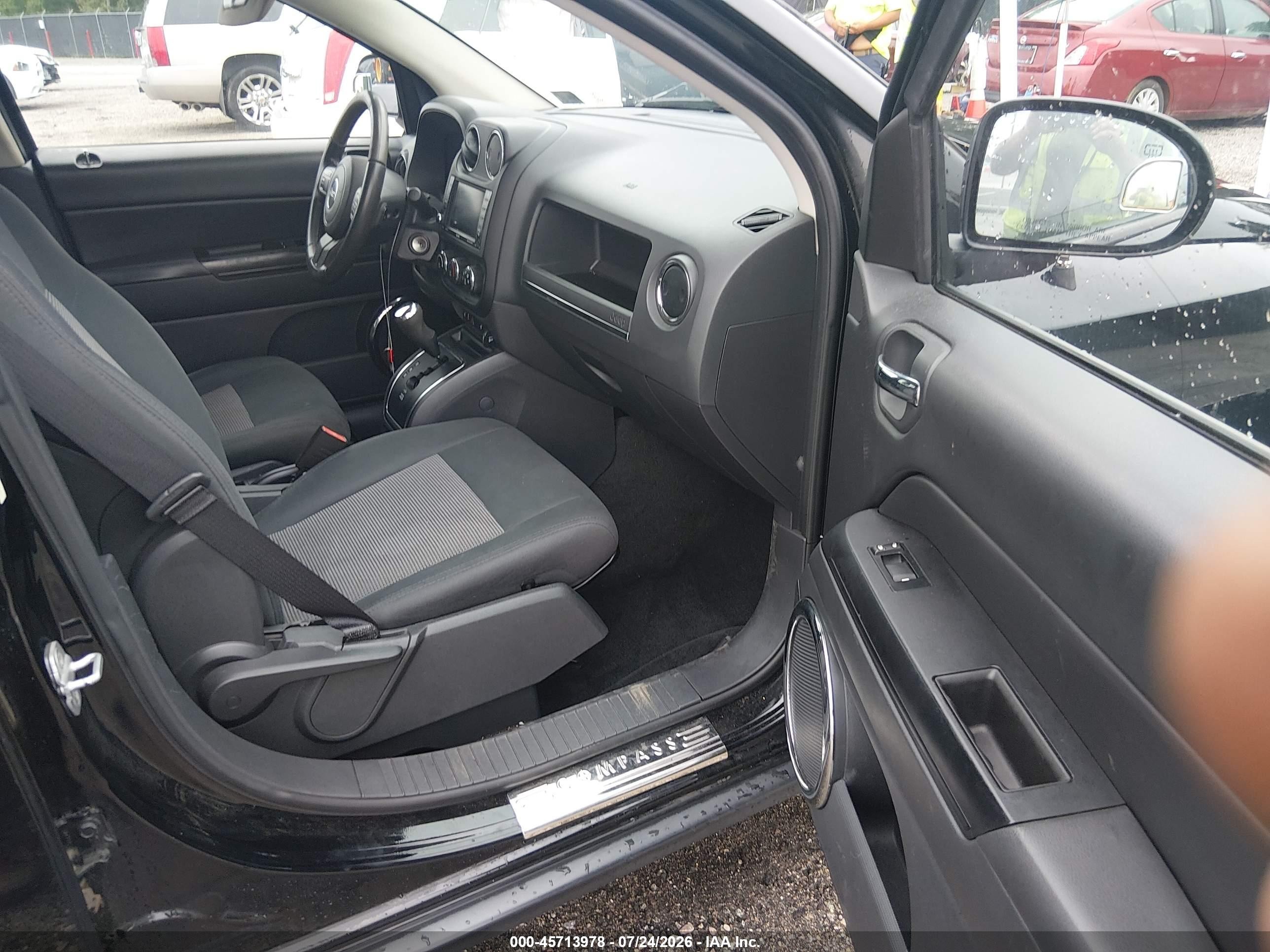 2012 Jeep Compass Latitude Black vin: 1C4NJCEB3CD688152