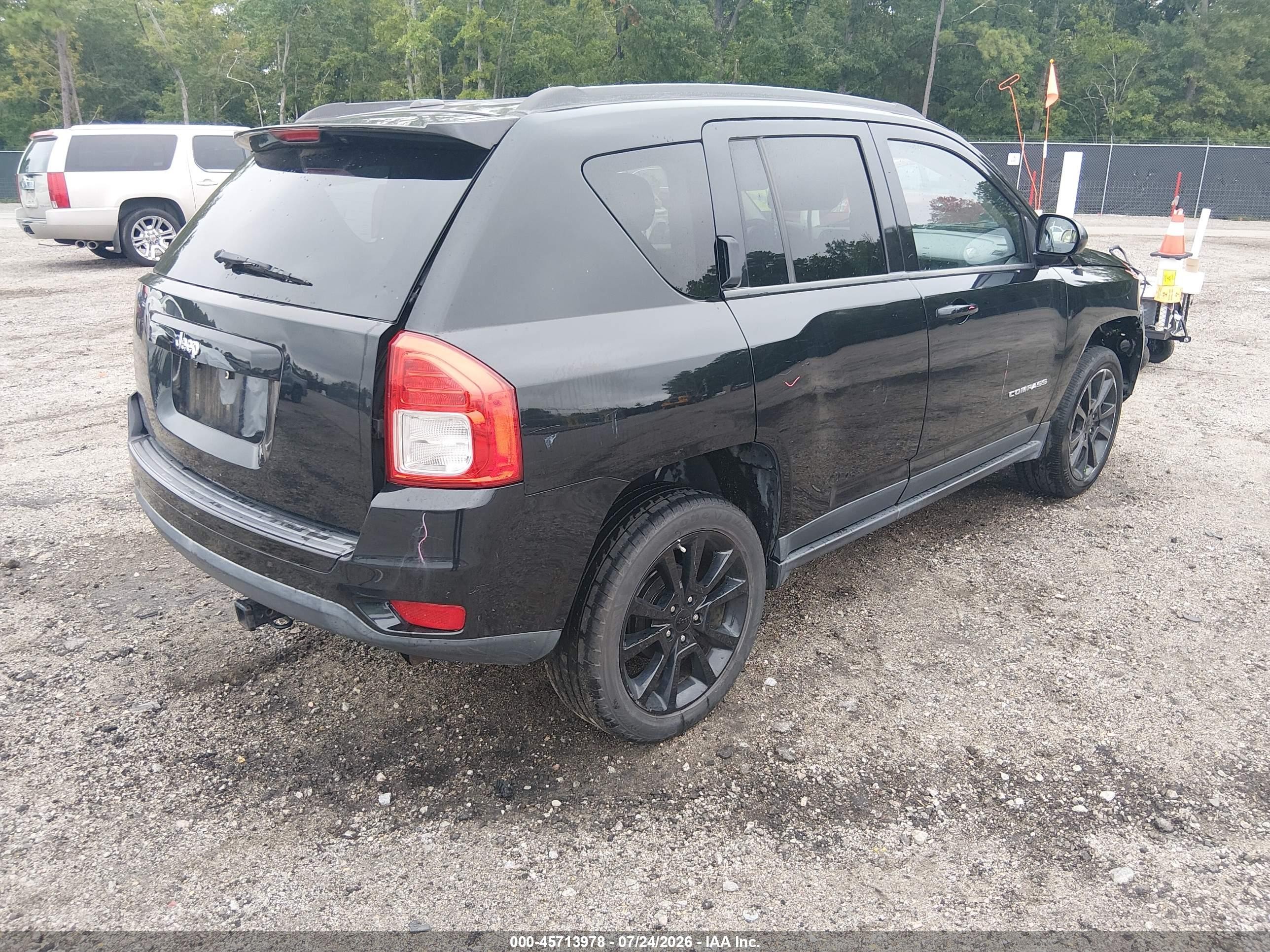 2012 Jeep Compass Latitude Black vin: 1C4NJCEB3CD688152