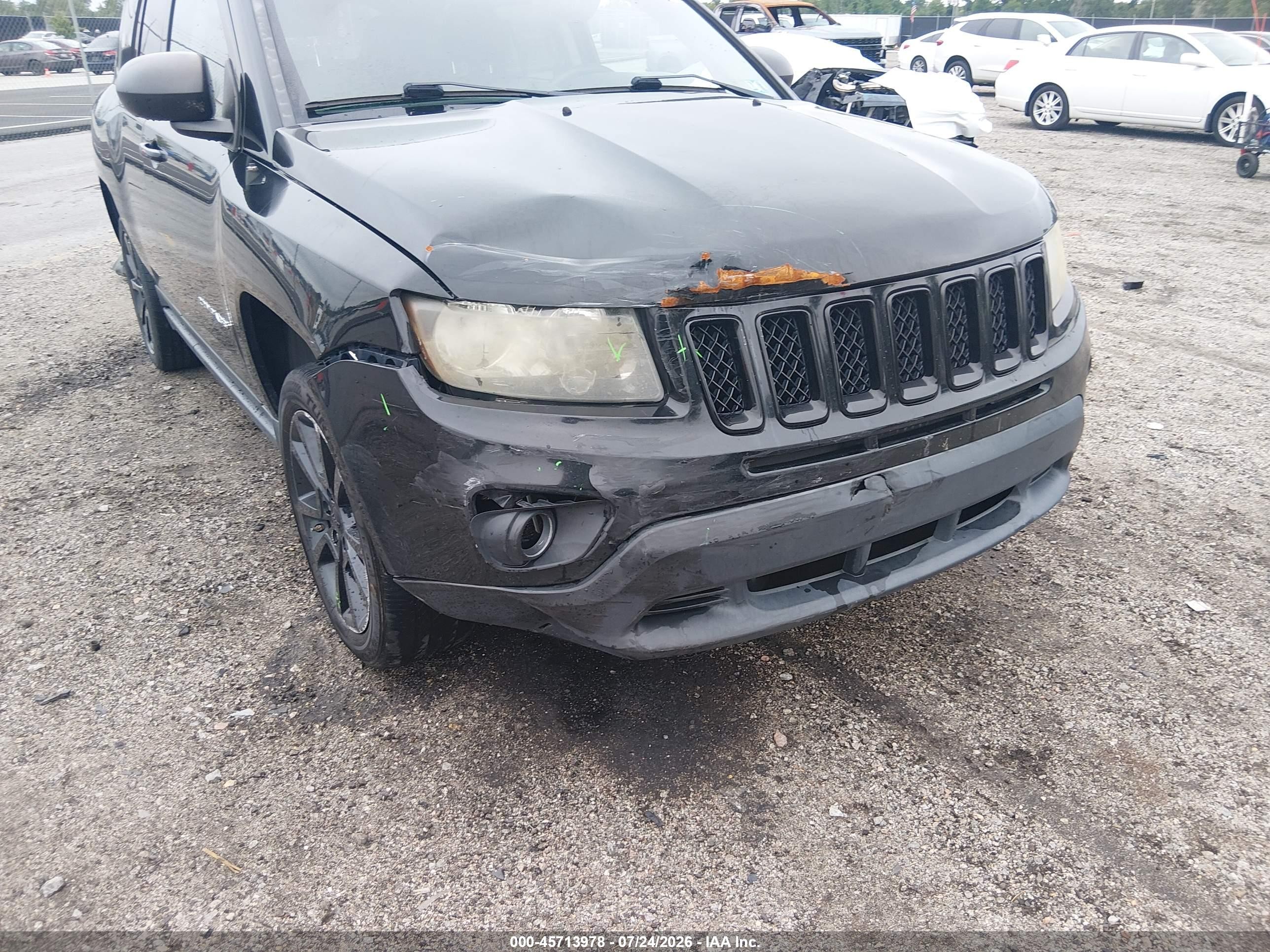 2012 Jeep Compass Latitude Black vin: 1C4NJCEB3CD688152