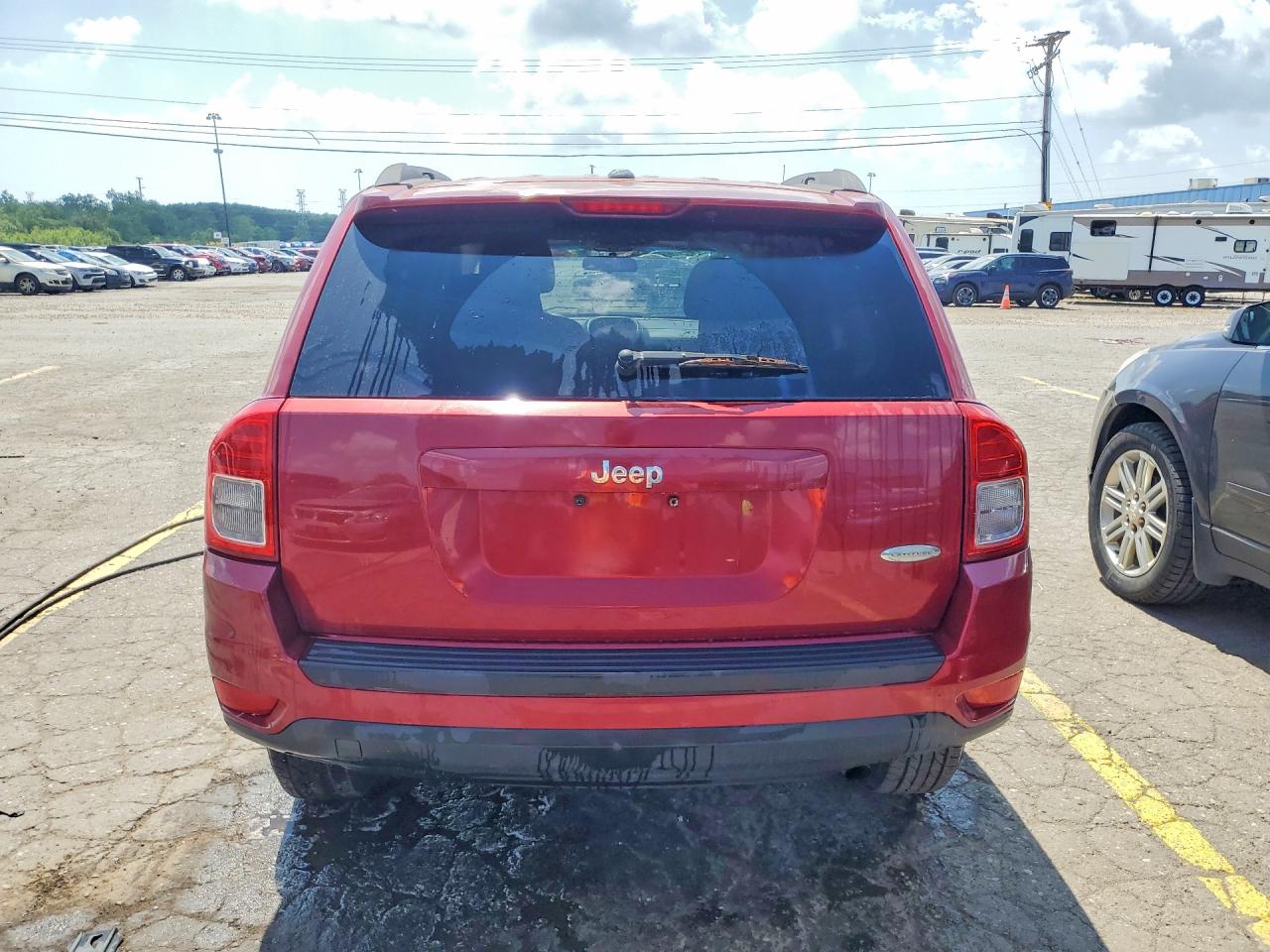 2012 Jeep Compass Latitude Красный vin: 1C4NJCEB4CD580185