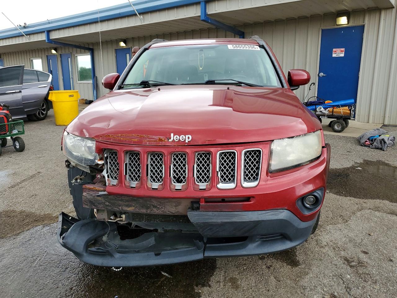 2015 Jeep Compass Latitude Red vin: 1C4NJCEB4FD120920