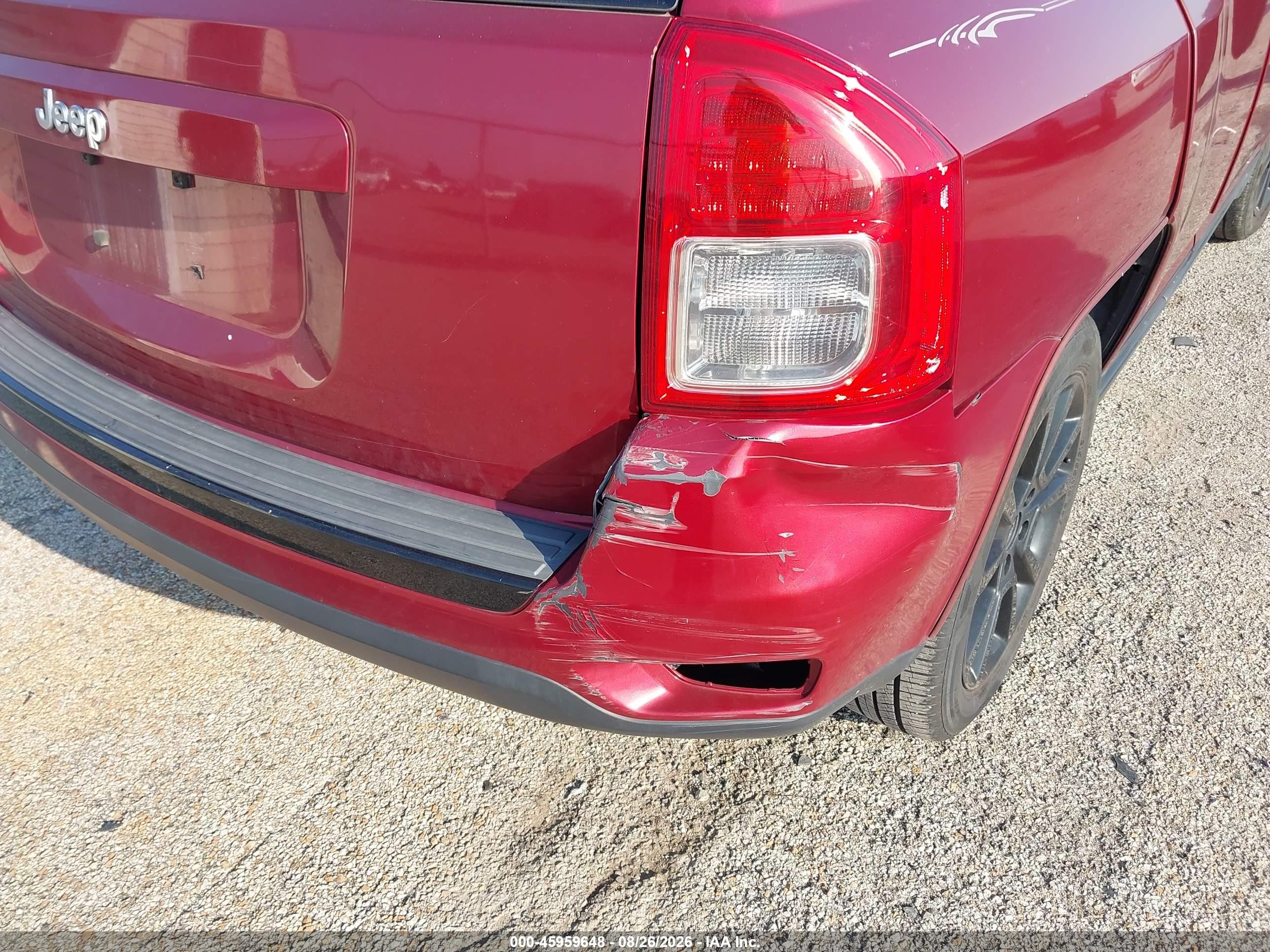 2012 Jeep Compass Latitude Maroon vin: 1C4NJCEB5CD678187