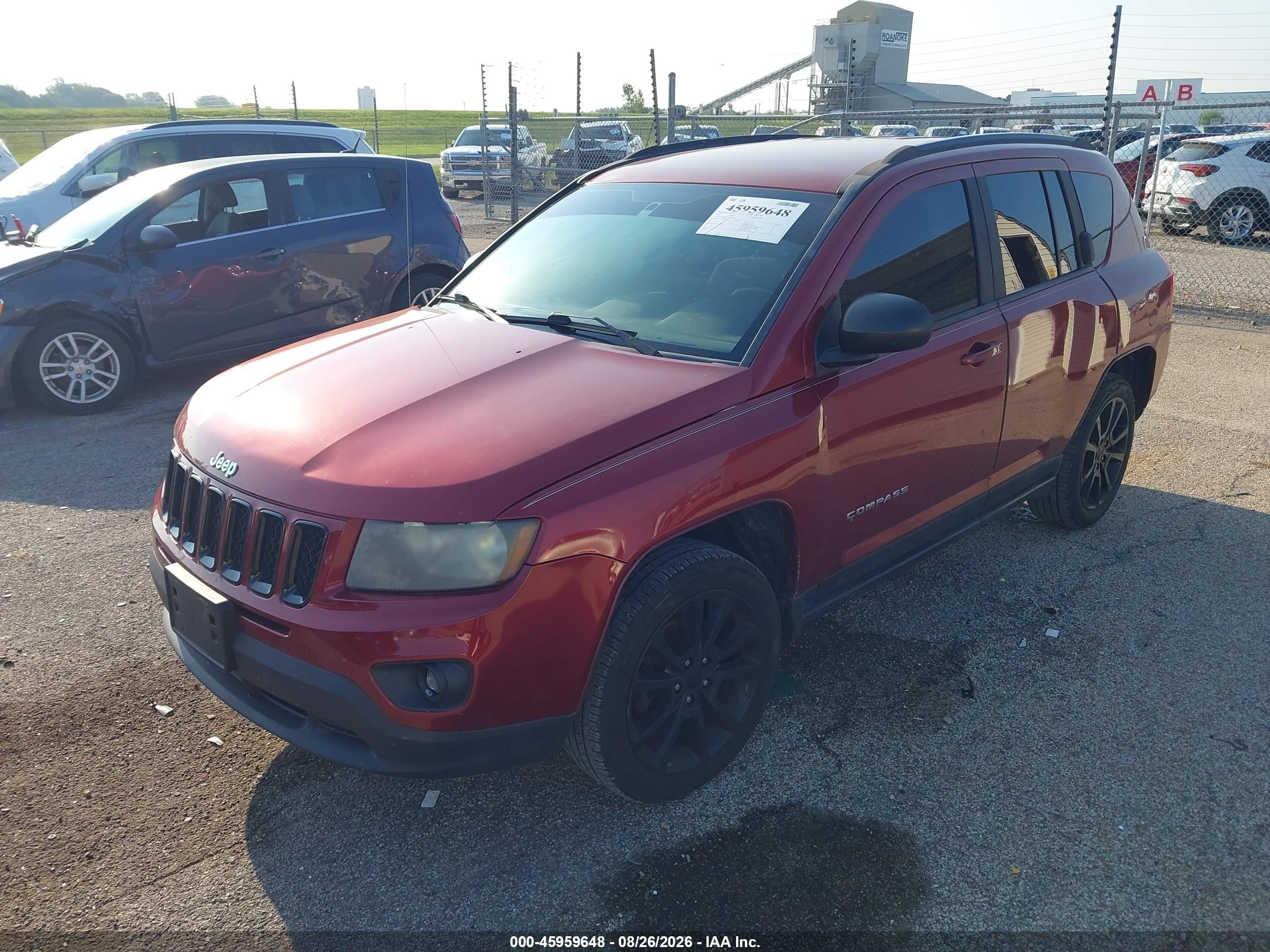 2012 Jeep Compass Latitude Maroon vin: 1C4NJCEB5CD678187