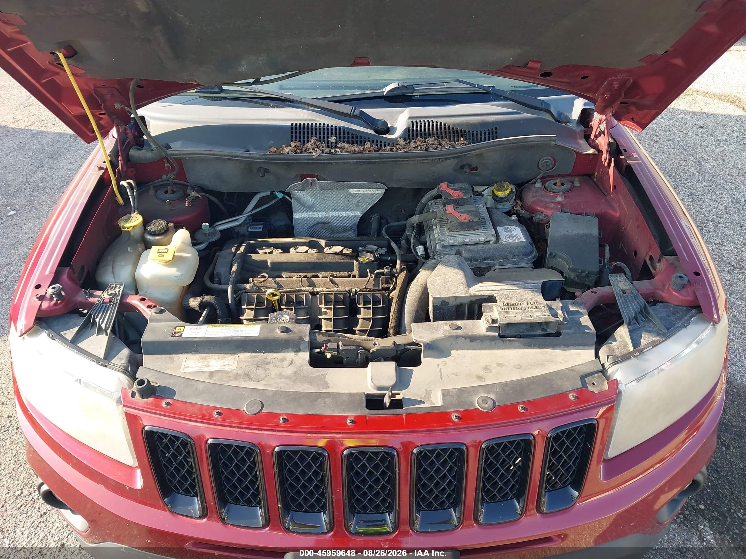 2012 Jeep Compass Latitude Maroon vin: 1C4NJCEB5CD678187