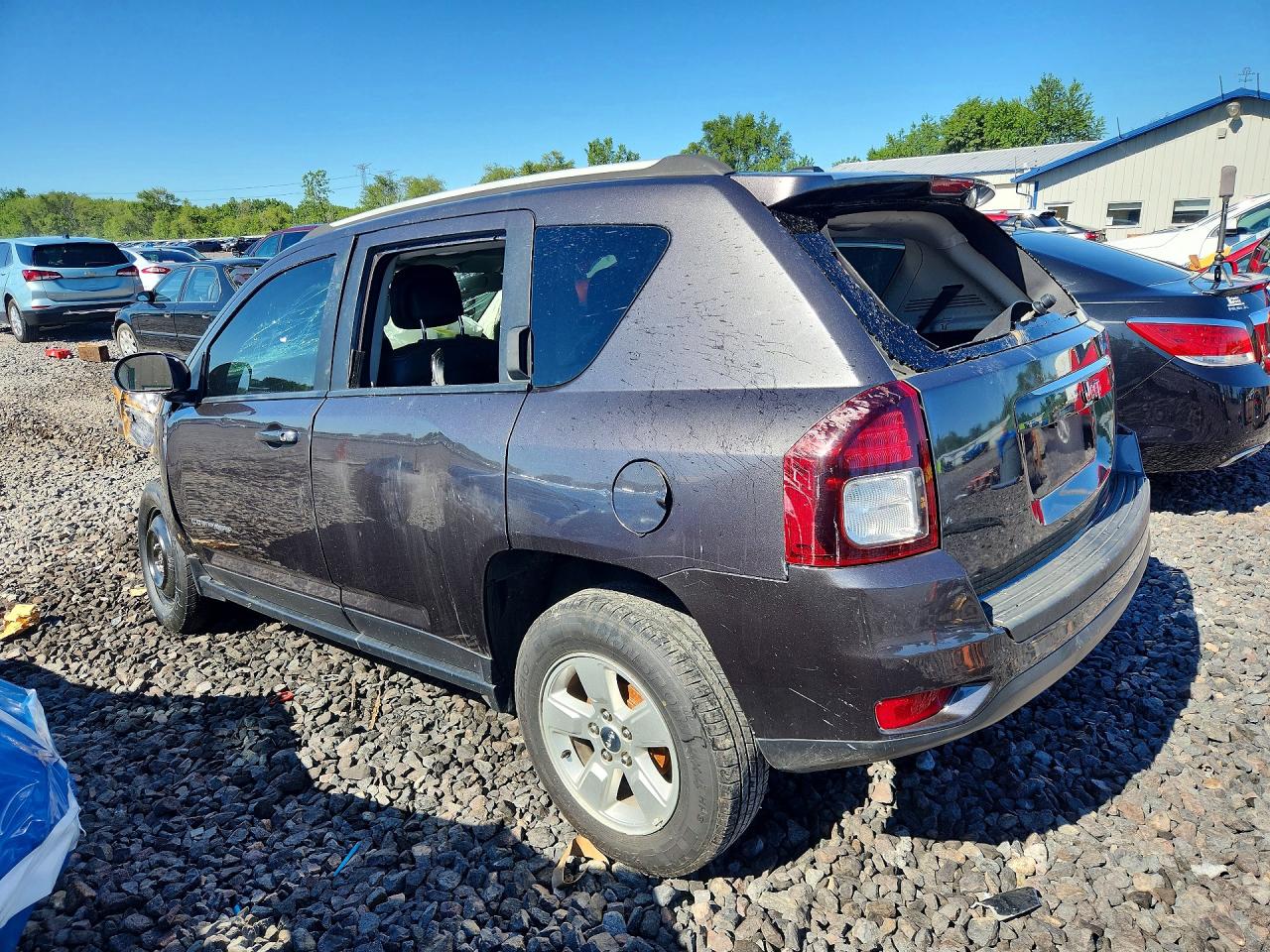 2017 Jeep Compass Latitude Серый vin: 1C4NJCEB5HD198772