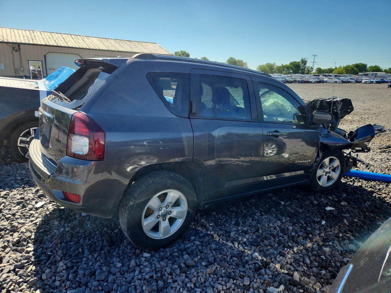2017 Jeep Compass Latitude Серый vin: 1C4NJCEB5HD198772