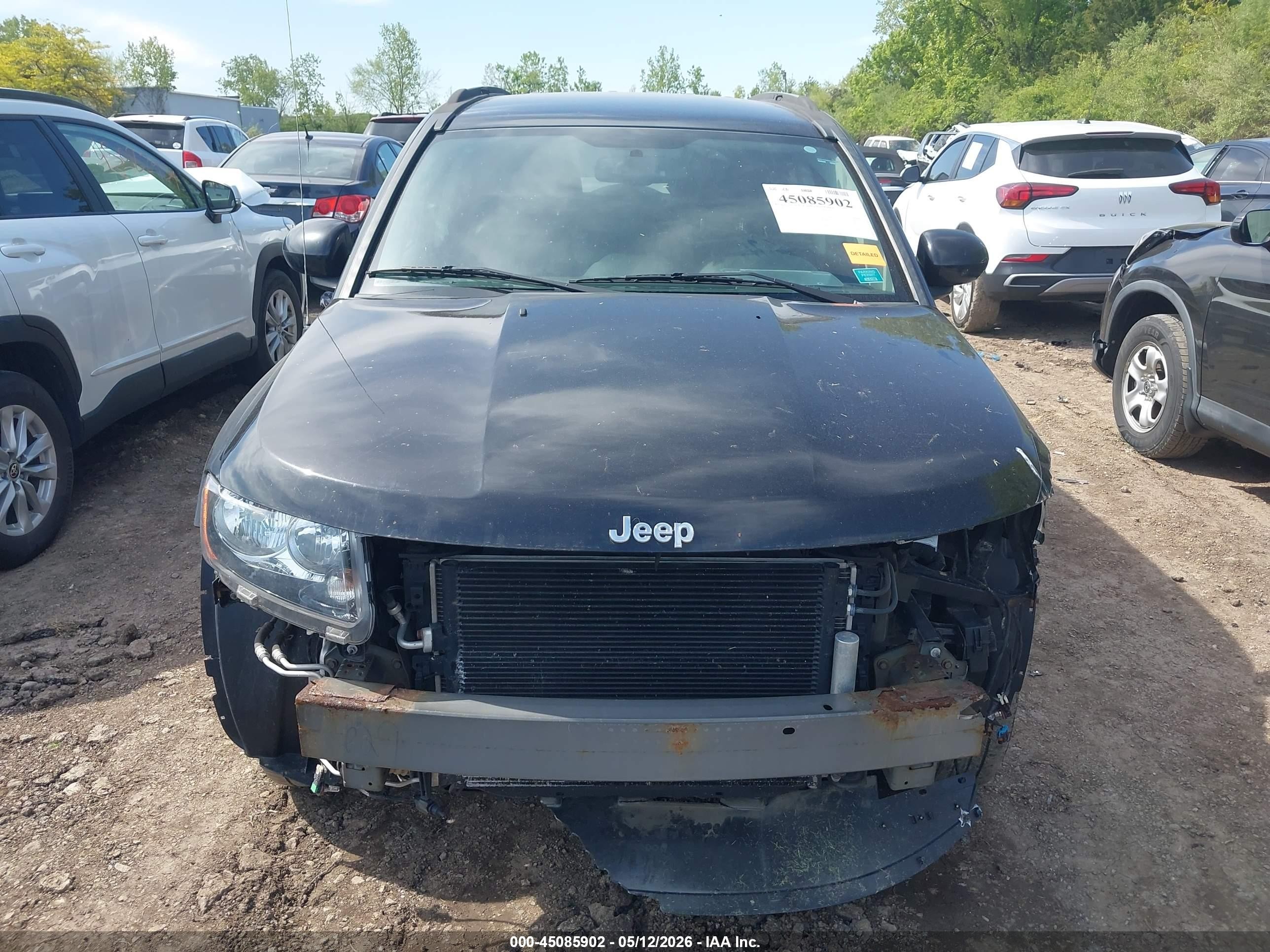 2014 Jeep Compass Latitude Черный vin: 1C4NJCEB7ED508299