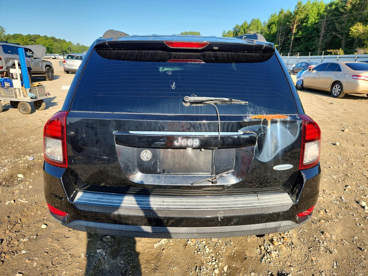 2014 Jeep Compass Latitude Black vin: 1C4NJCEB7ED518024
