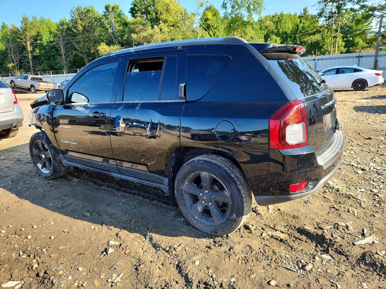 2014 Jeep Compass Latitude Black vin: 1C4NJCEB7ED518024