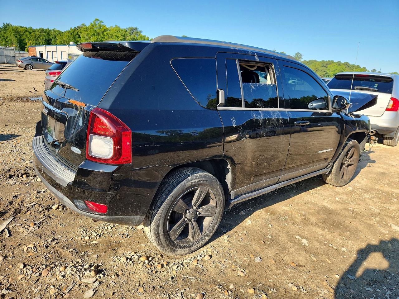 2014 Jeep Compass Latitude Black vin: 1C4NJCEB7ED518024