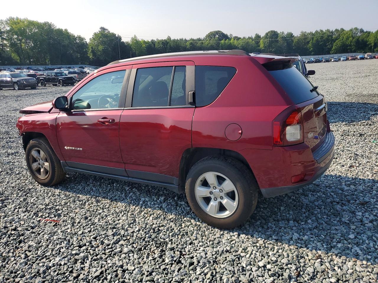 2017 Jeep Compass Latitude Red vin: 1C4NJCEB7HD160301