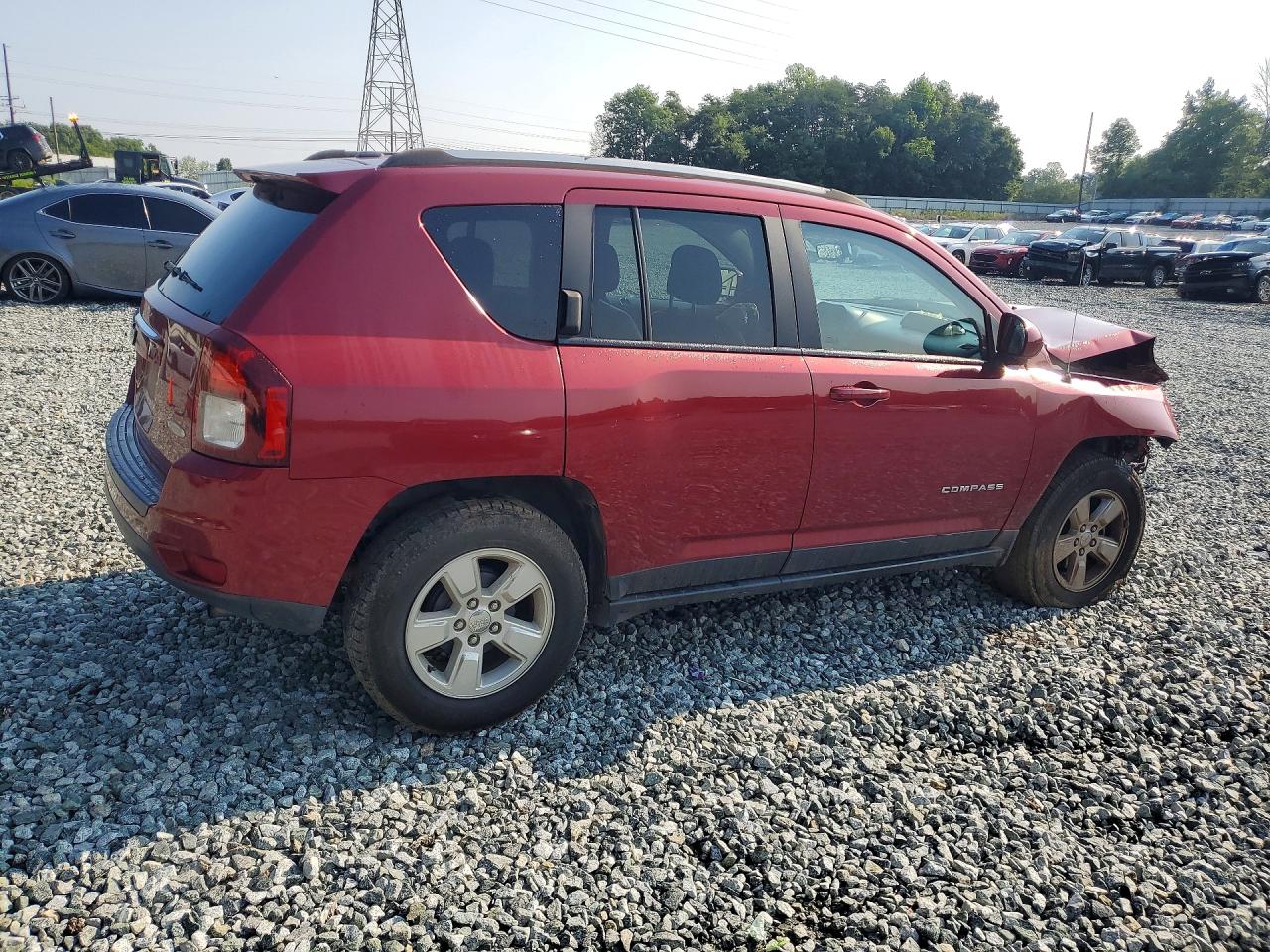 2017 Jeep Compass Latitude Red vin: 1C4NJCEB7HD160301