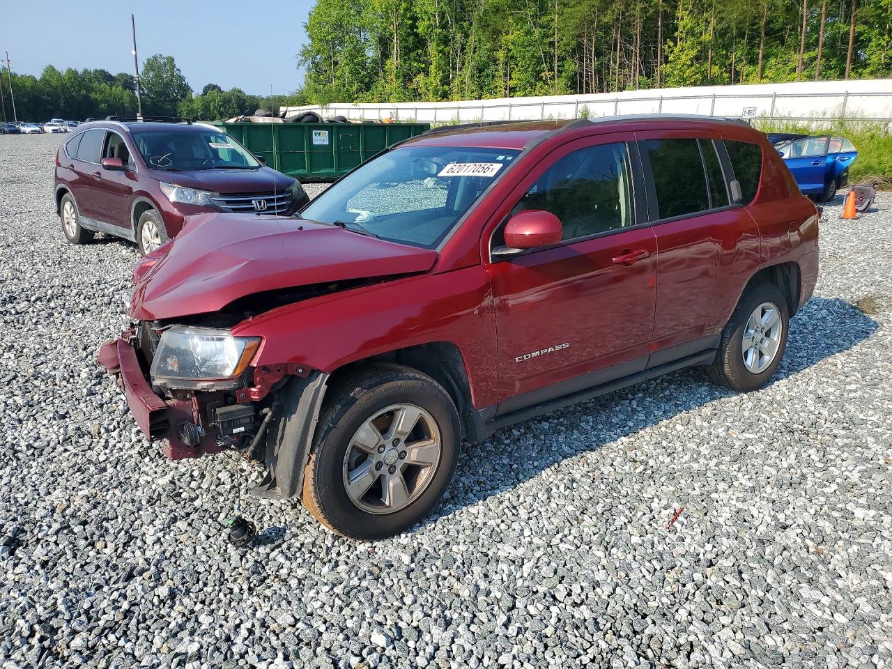 2017 Jeep Compass Latitude Red vin: 1C4NJCEB7HD160301