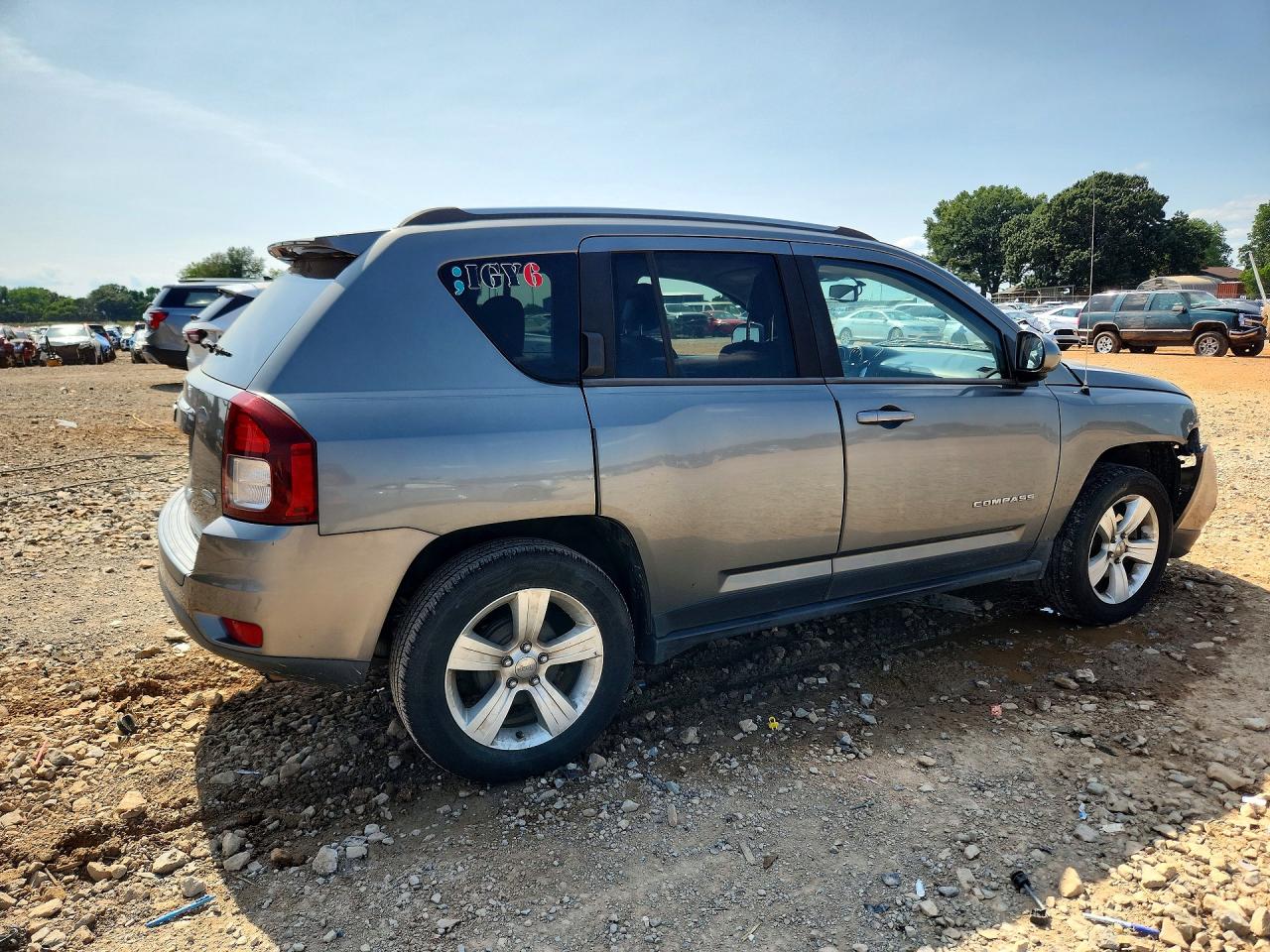 2014 Jeep Compass Latitude Gray vin: 1C4NJCEB9ED507932