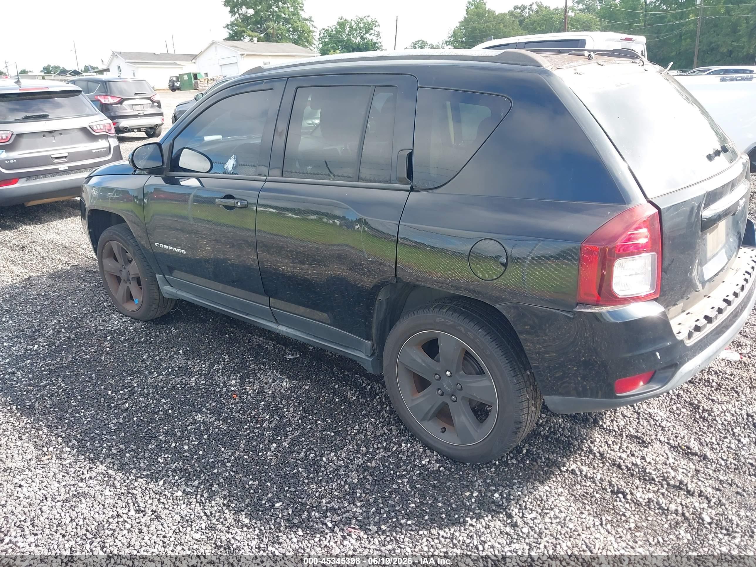 2015 Jeep Compass Latitude Black vin: 1C4NJCEB9FD120962