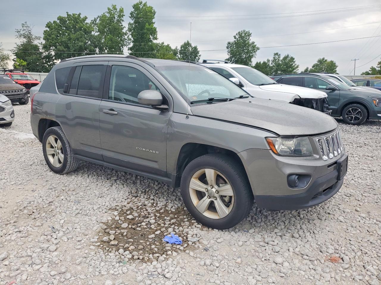 2014 Jeep Compass Sport Gray vin: 1C4NJDAB0ED608028