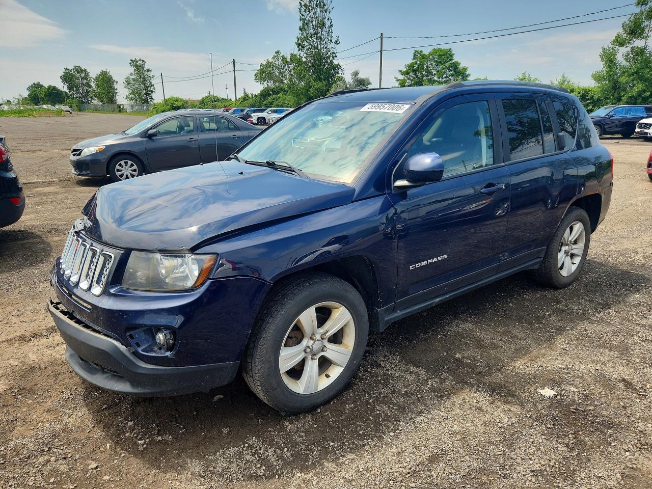 2014 Jeep Compass Sport Blue vin: 1C4NJDAB4ED566155