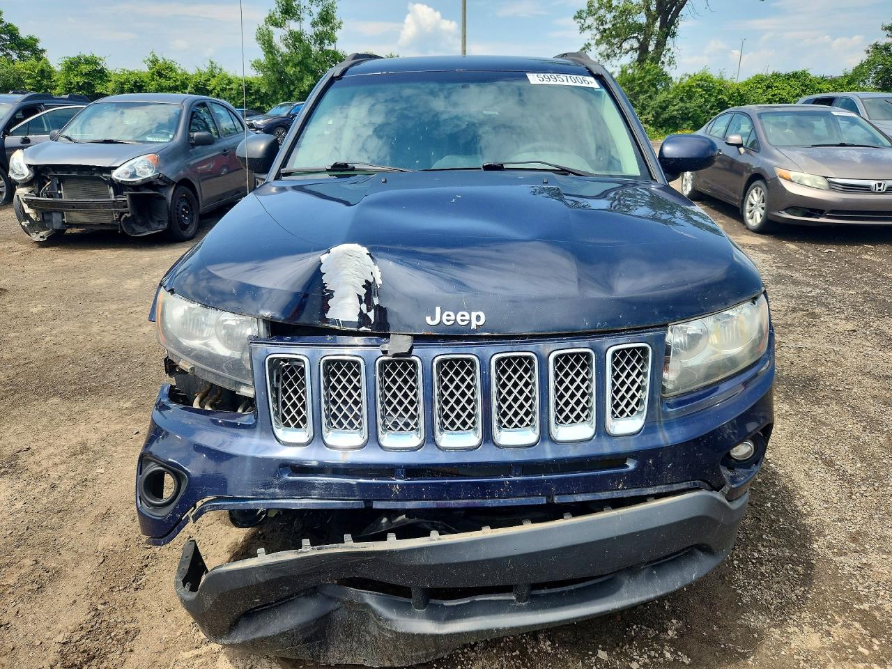2014 Jeep Compass Sport Blue vin: 1C4NJDAB4ED566155