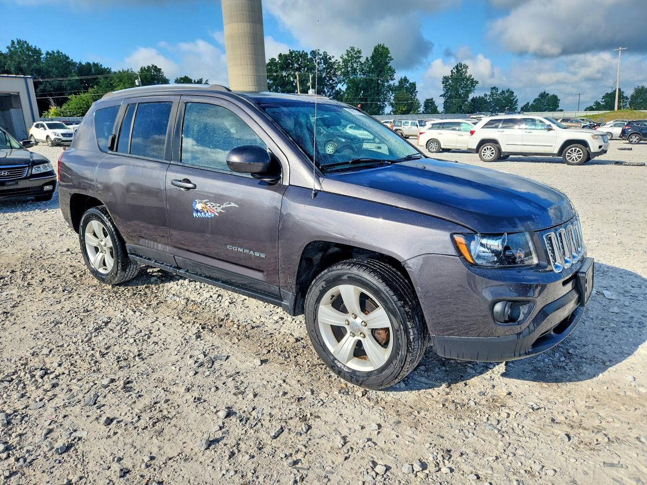 2014 Jeep Compass Sport Gray vin: 1C4NJDAB5ED918286