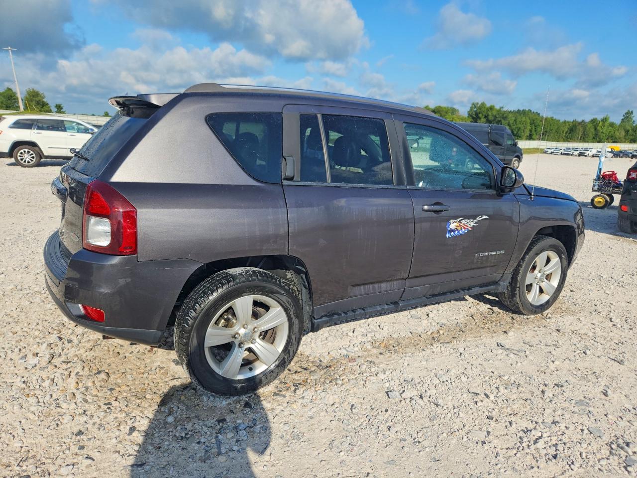 2014 Jeep Compass Sport Gray vin: 1C4NJDAB5ED918286
